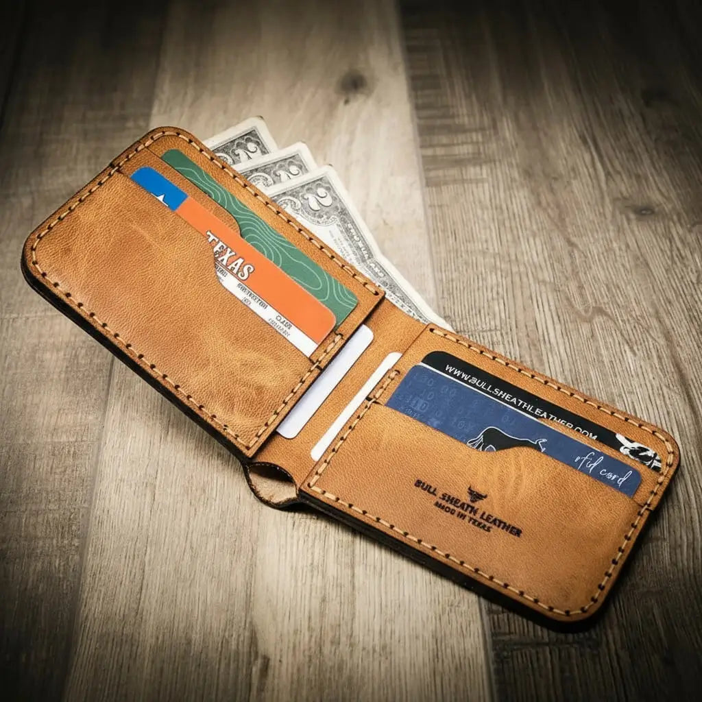 Rio Grande bifold full-grain leather wallet