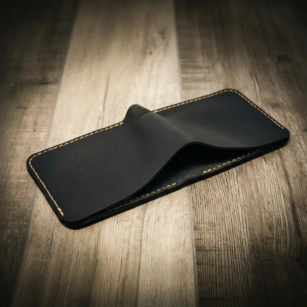 Big Bend bifold full-grain leather wallet, view 14