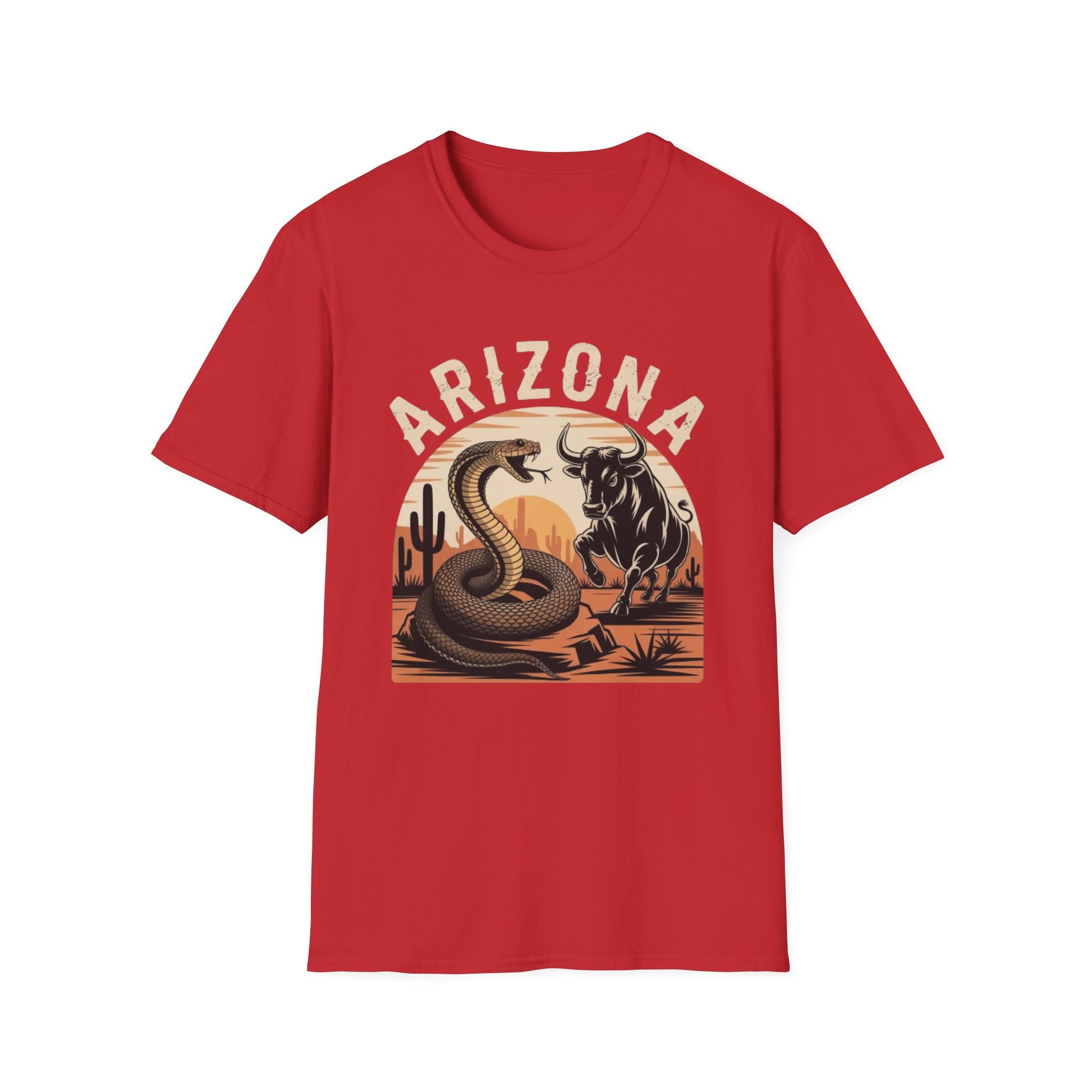 Arizona Graphic Unisex T-Shirt, Casual Summer Shirt, Southwestern Style Tee, Gift for Nature Lovers, Adventure Apparel