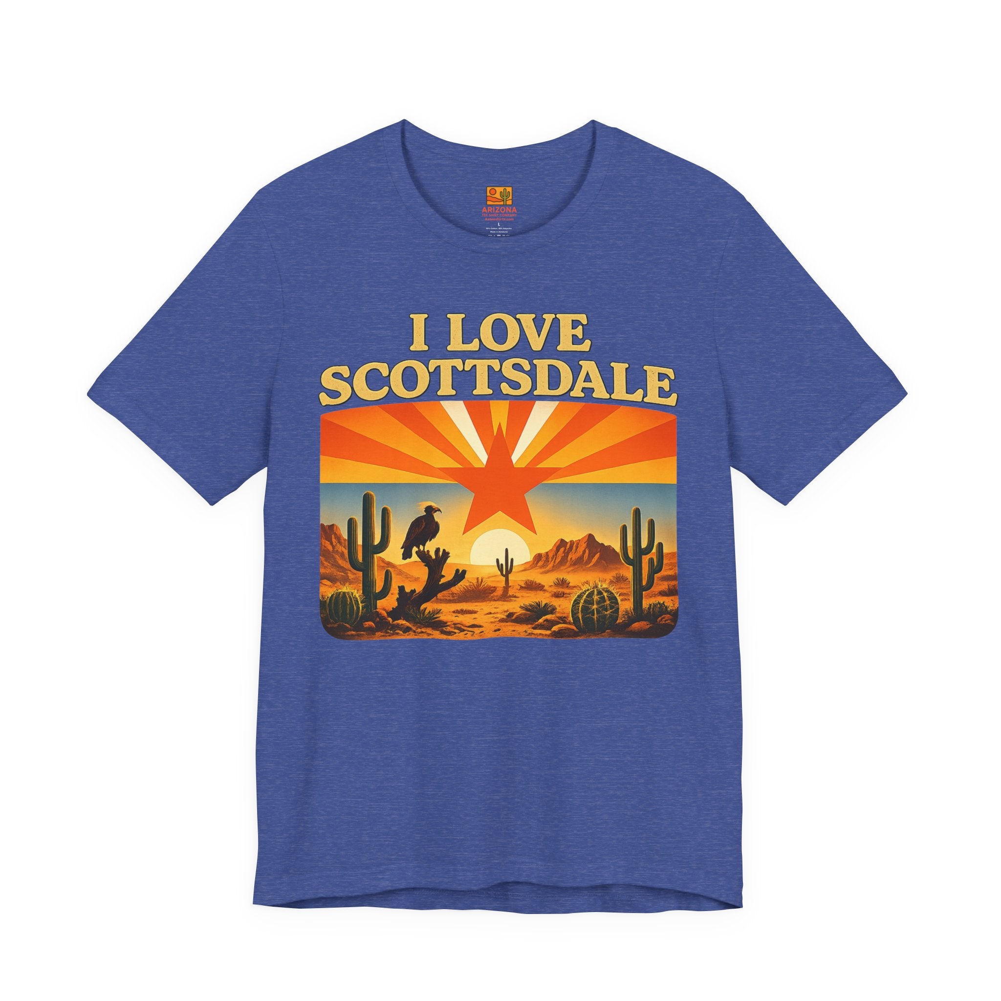 Scottsdale Desert Retro T-Shirt — "I Love Scottsdale" Vintage Tee — alternate view