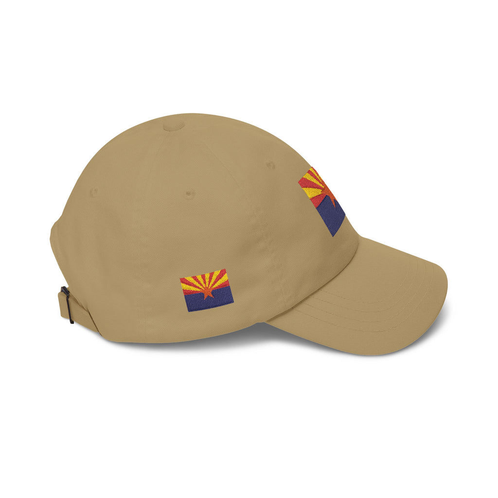 Arizona flag dad cap - Khaki, side view