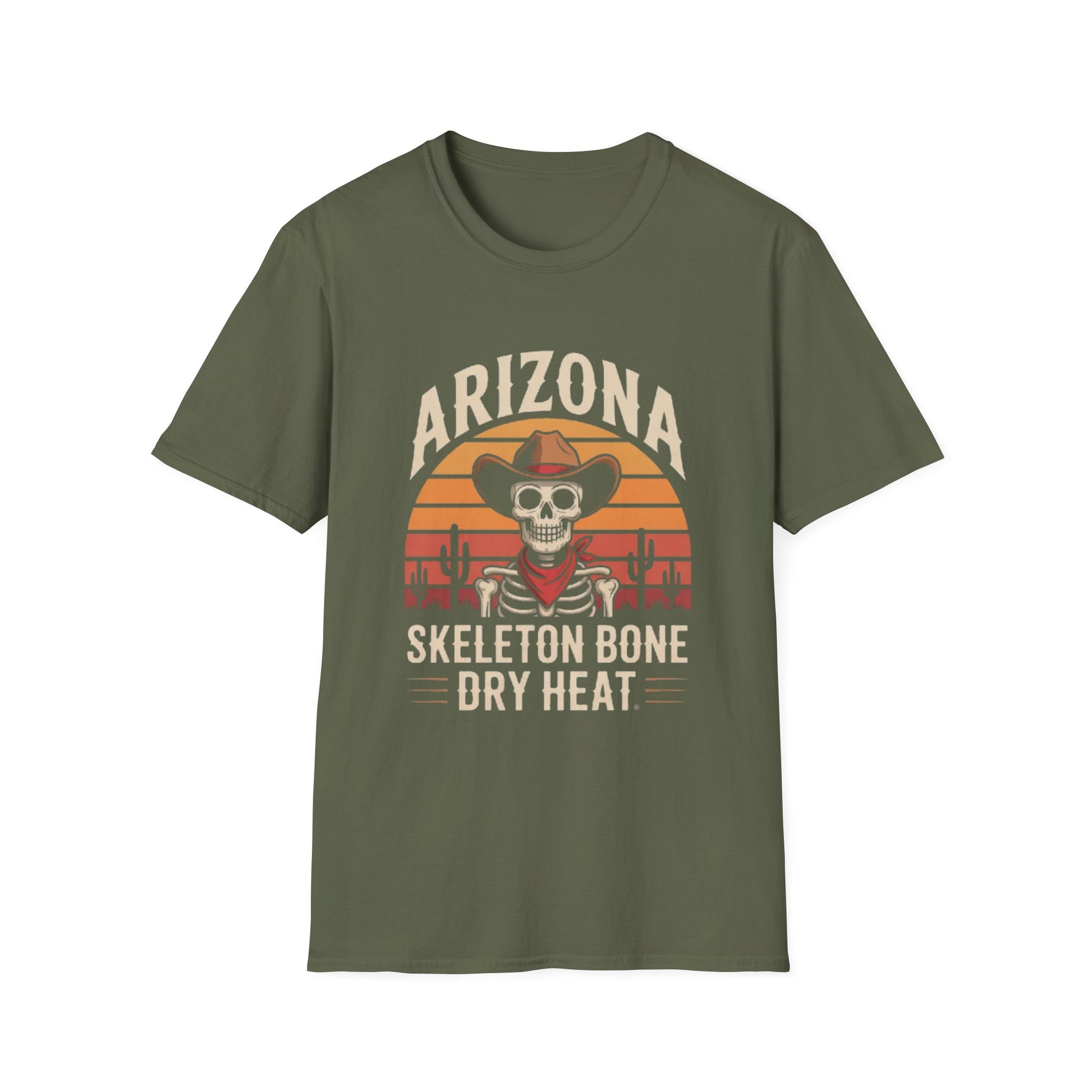 Arizona Skeleton Bone T-Shirt, Halloween Shirt, Vintage Graphic Tee, Unisex Casual Wear, Perfect for Gifting