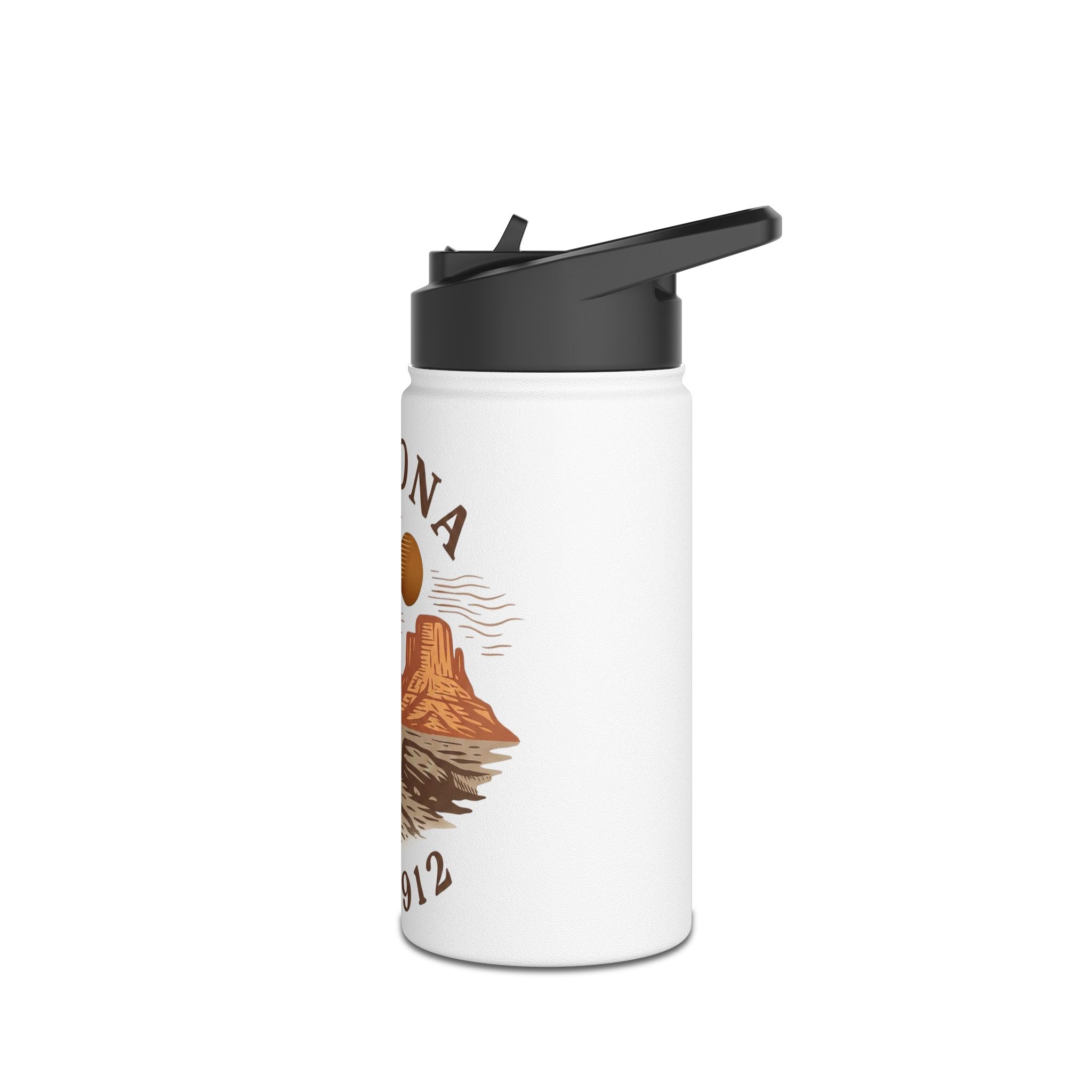 Arizona Desert Stainless Steel Water Bottle — 'Arizona Est. 1912' Travel Bottle — lifestyle view
