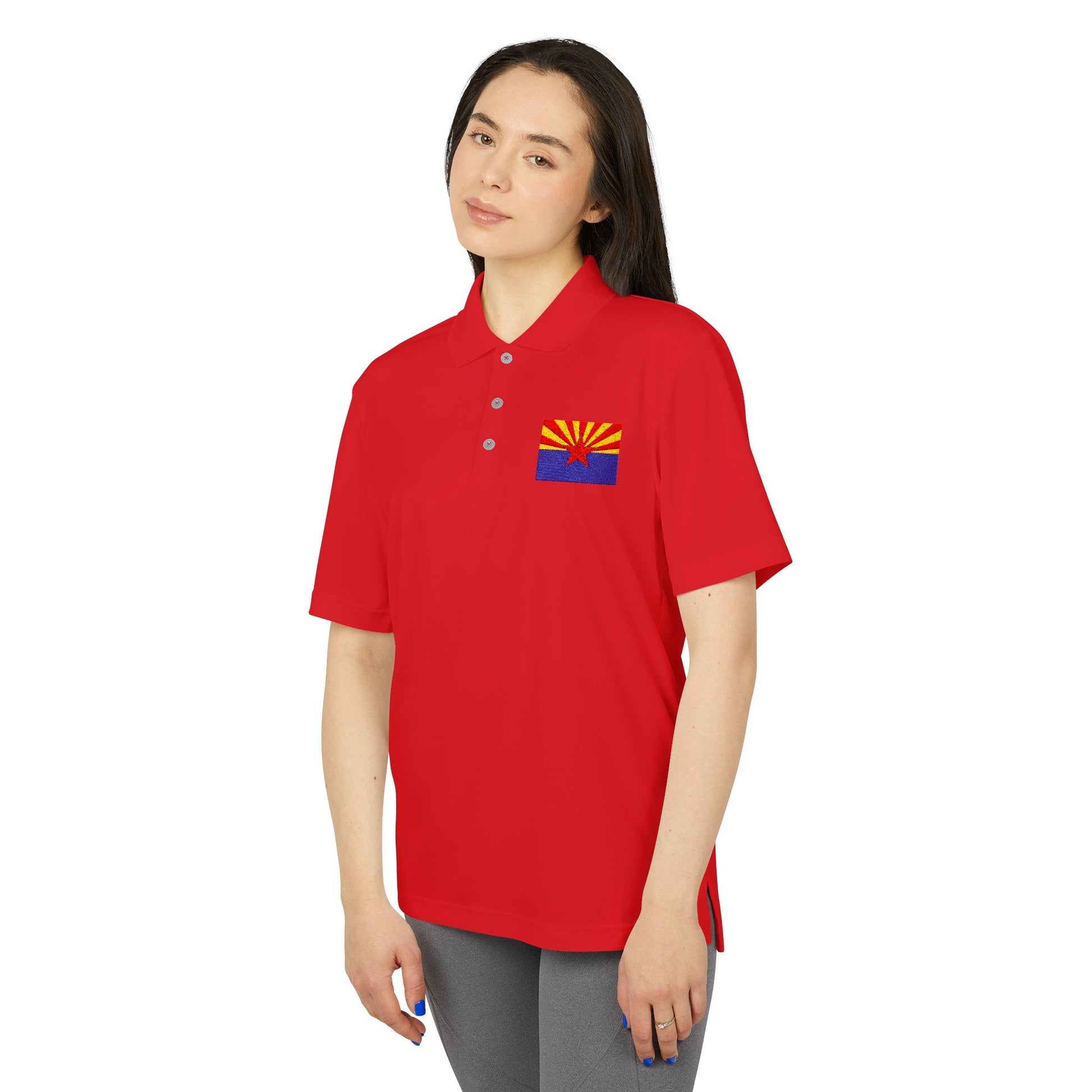 Arizona Flag Performance Polo for Active Lifestyle Printify