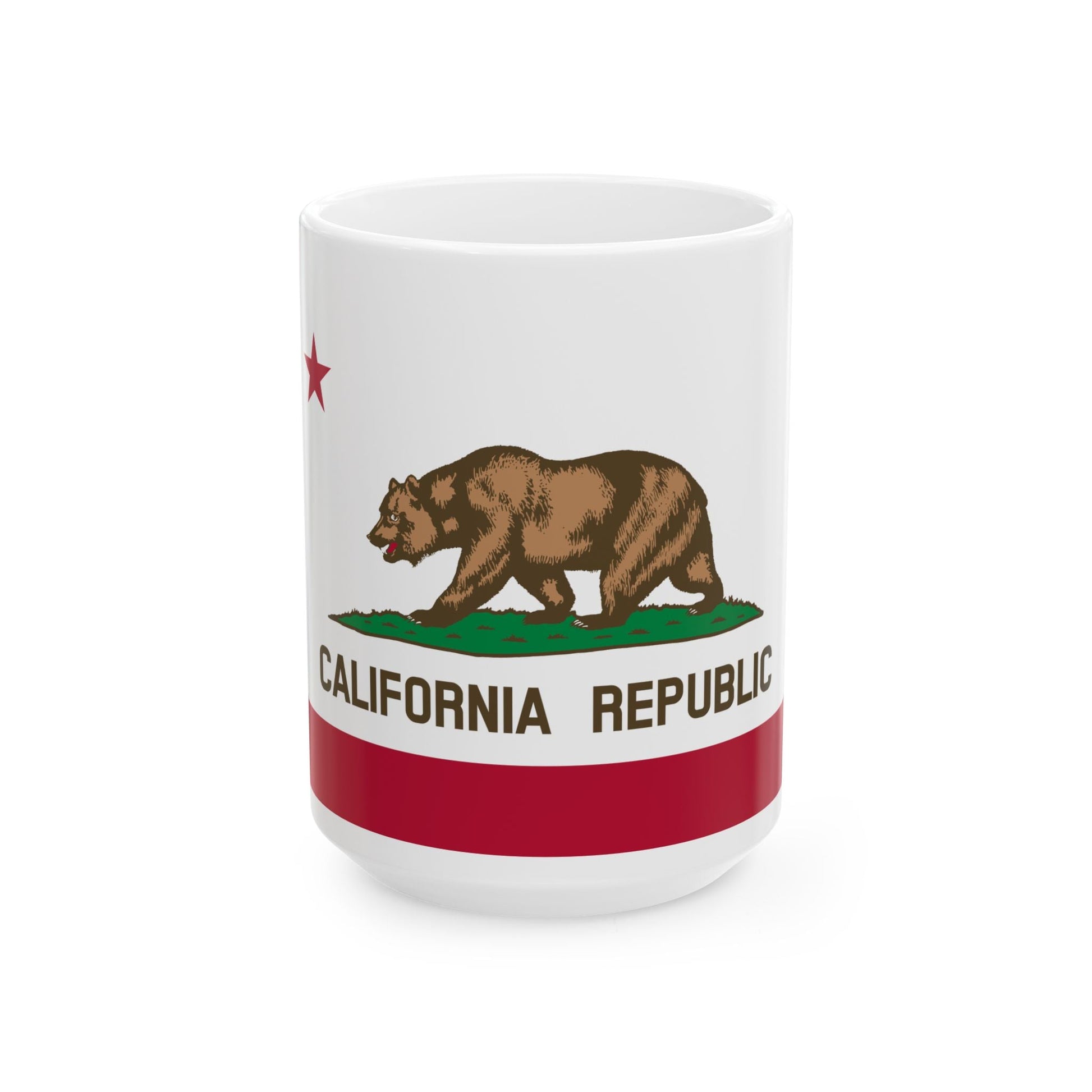 California Republic Bear Ceramic Mug - 11oz & 15oz Printify