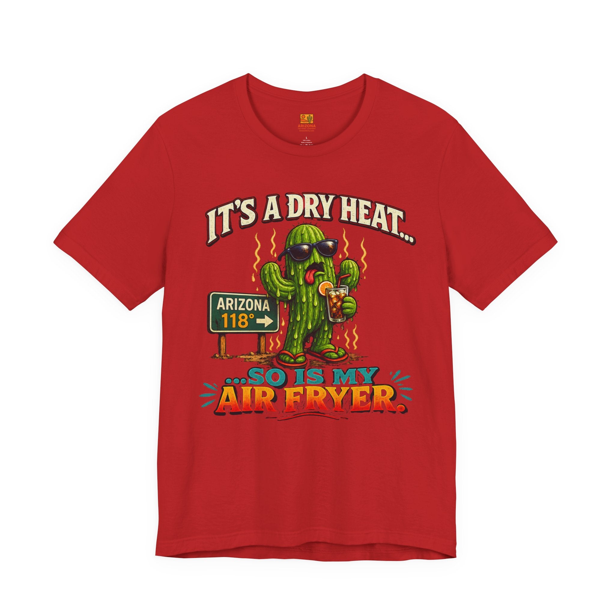 Funny Cactus 'It's a Dry Heat... So Is My Air Fryer' T-Shirt — alternate view