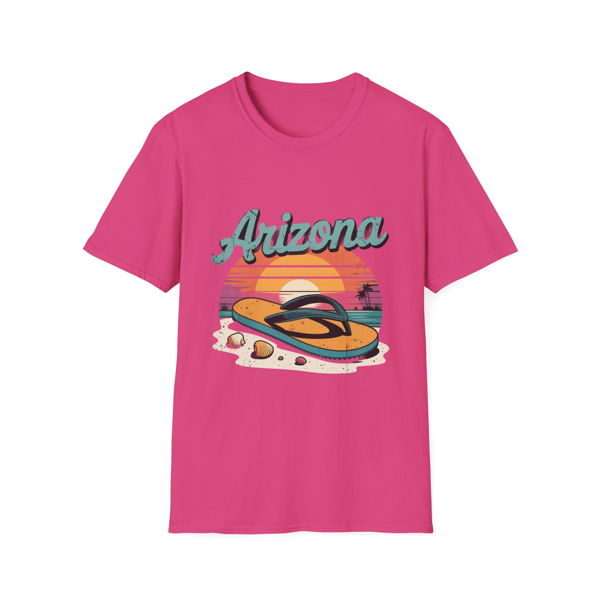 Arizona Retro Sunset T-Shirt, Vacation Shirt, Travel Tee, Summer Apparel, Beachwear, Gift for Adventure Lovers