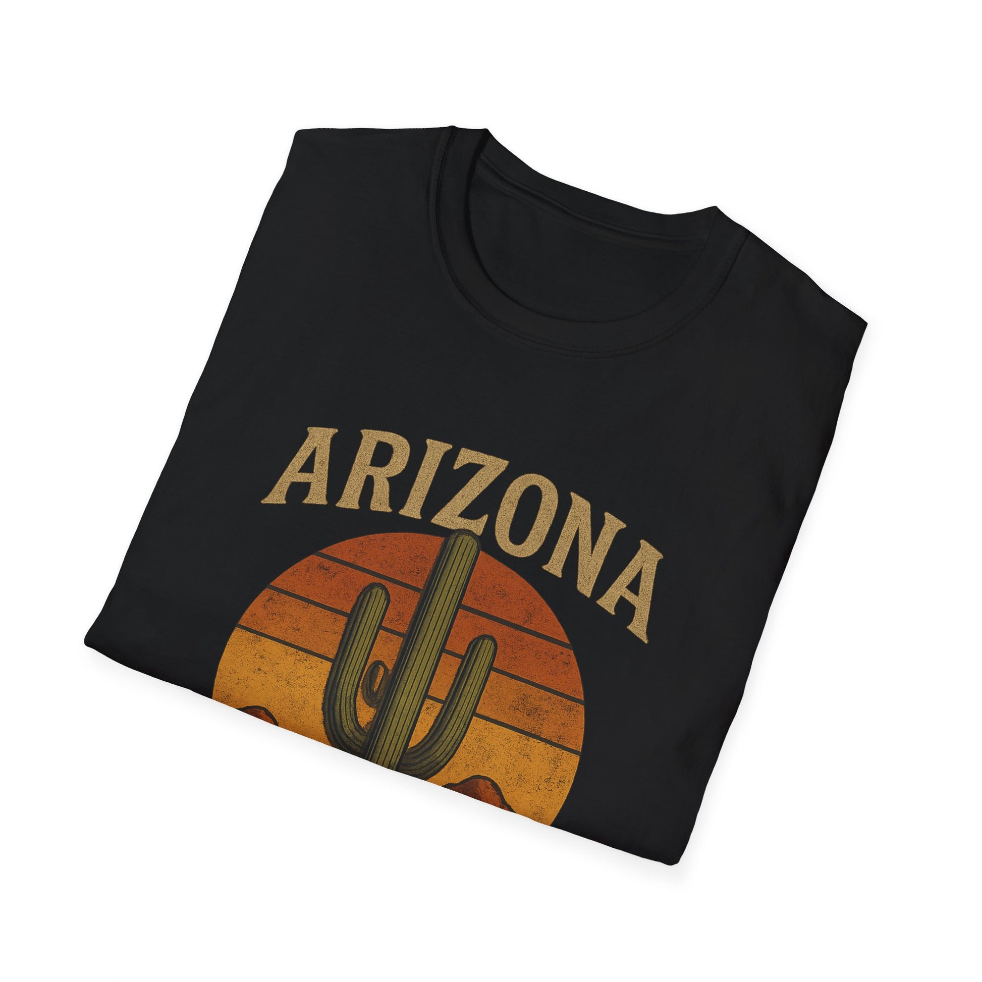 Arizona Retro Graphic T-Shirt, Vintage Style Tee, Cactus Shirt, Southwest Apparel.