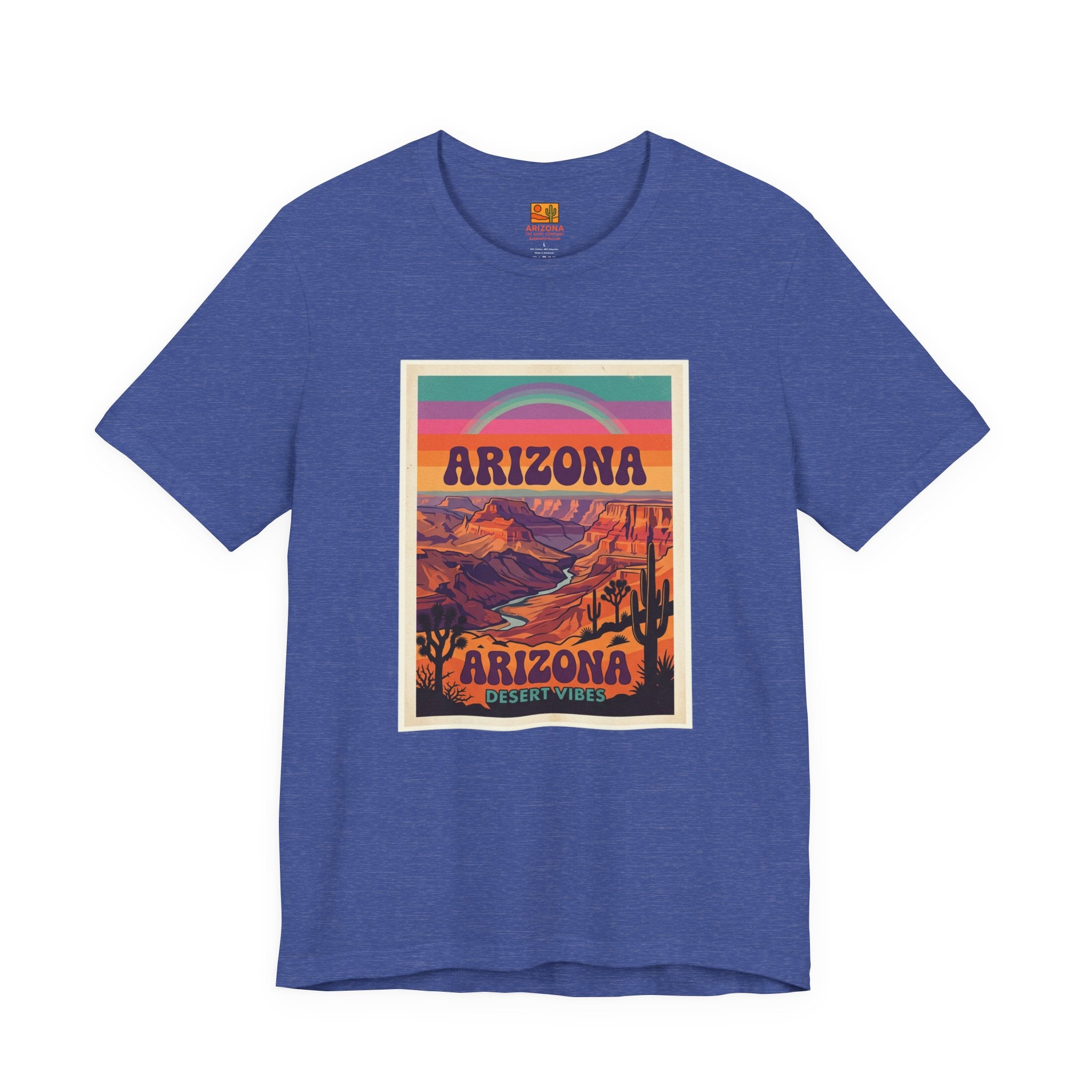 Arizona Sunset Tee — Retro Desert Graphic T-Shirt — detail view