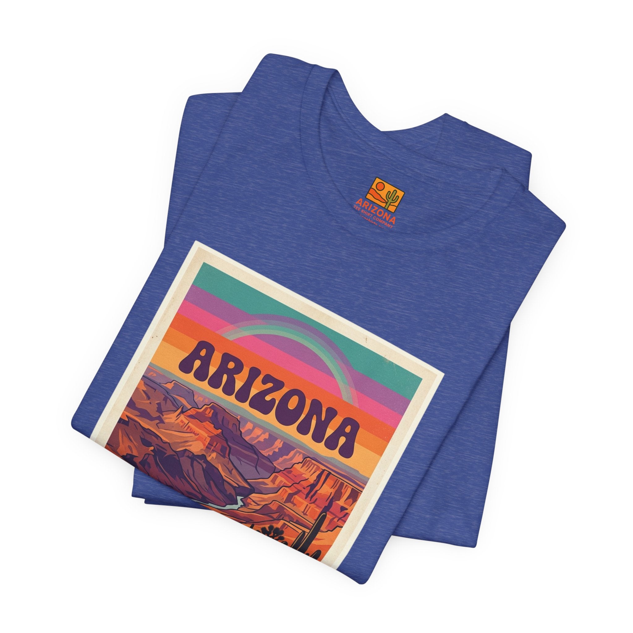 Arizona Sunset Tee — Retro Desert Graphic T-Shirt — alternate view 2