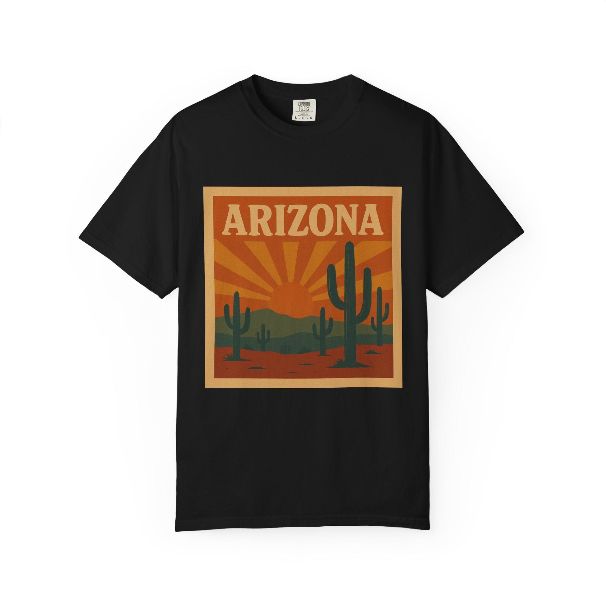 Arizona Sunset Unisex Garment-Dyed T-Shirt Printify