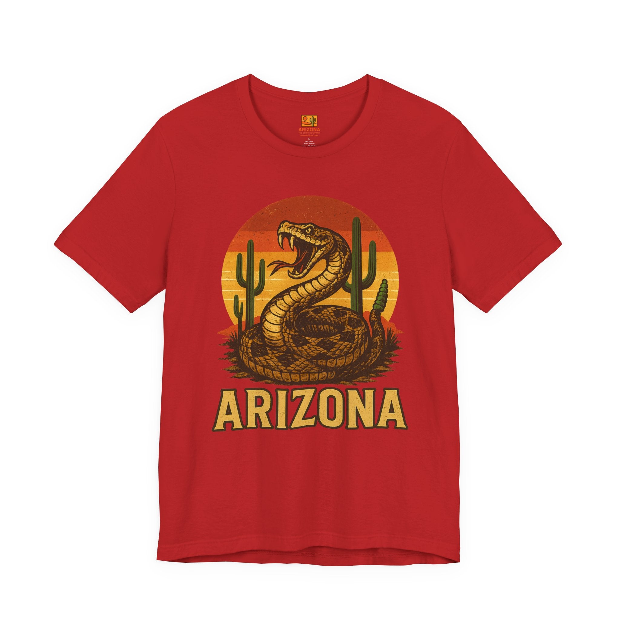 Arizona Rattlesnake Vintage Sunset Tee — side view 2