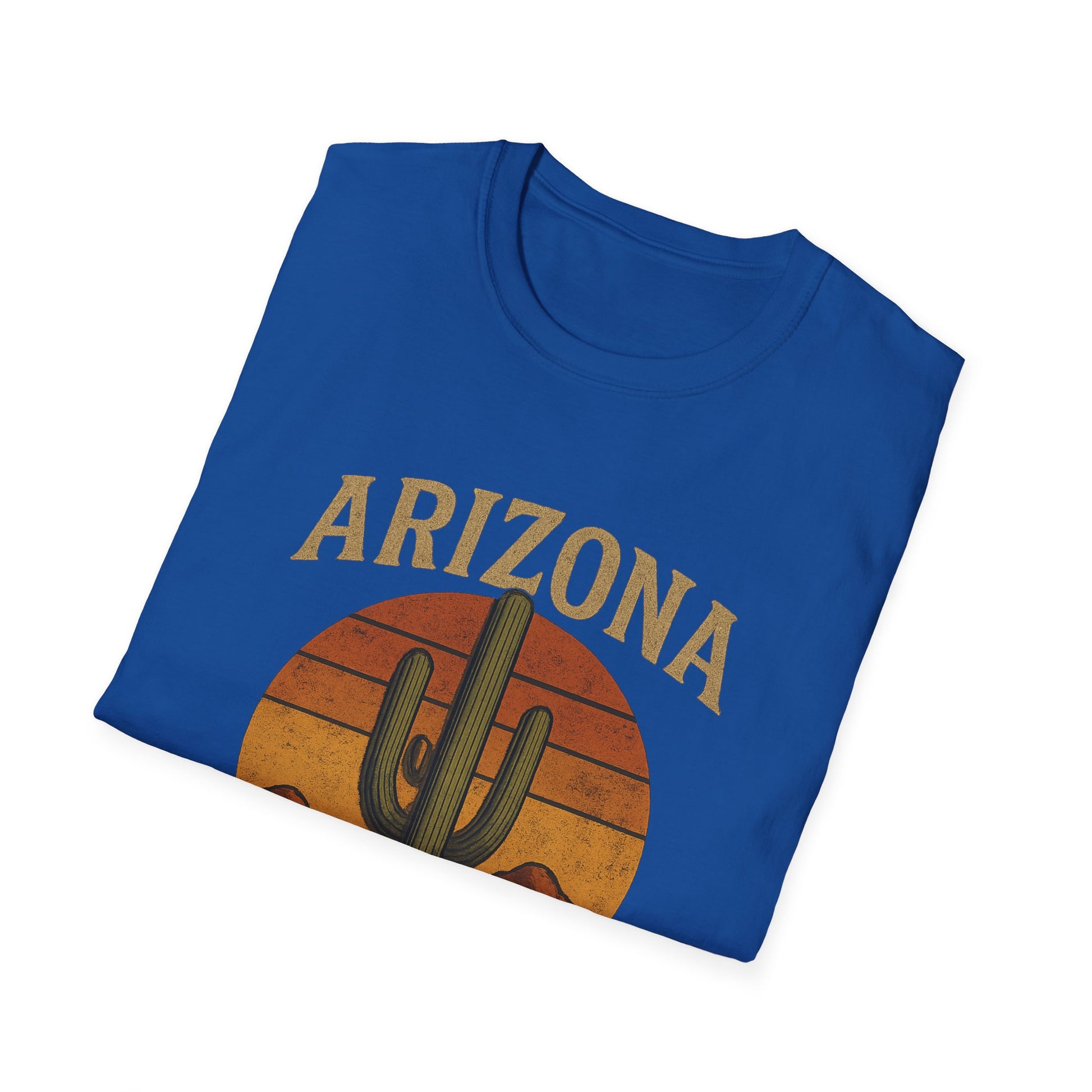 Arizona Retro Graphic T-Shirt, Vintage Style Tee, Cactus Shirt, Southwest Apparel.