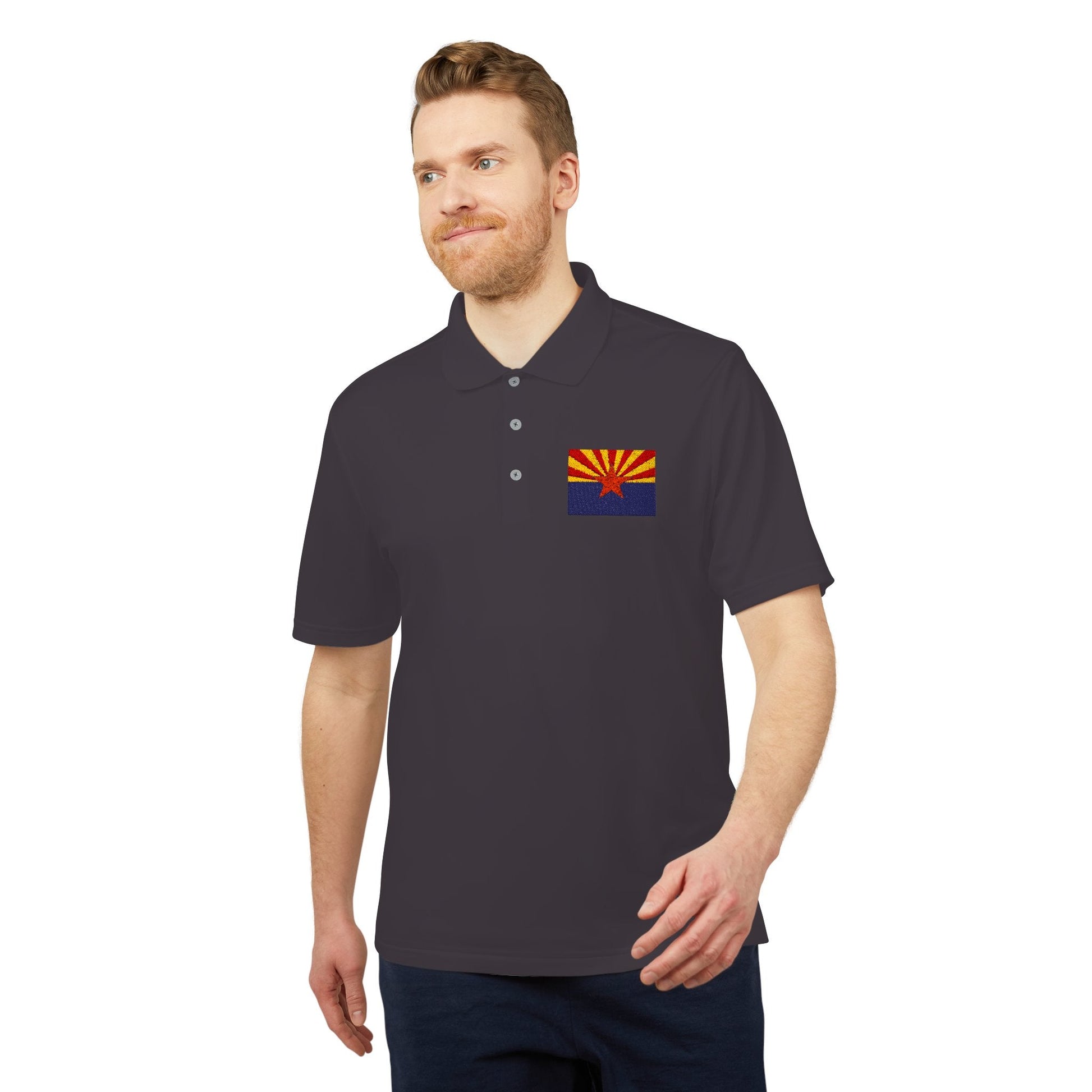 Arizona Flag Performance Polo for Active Lifestyle Printify