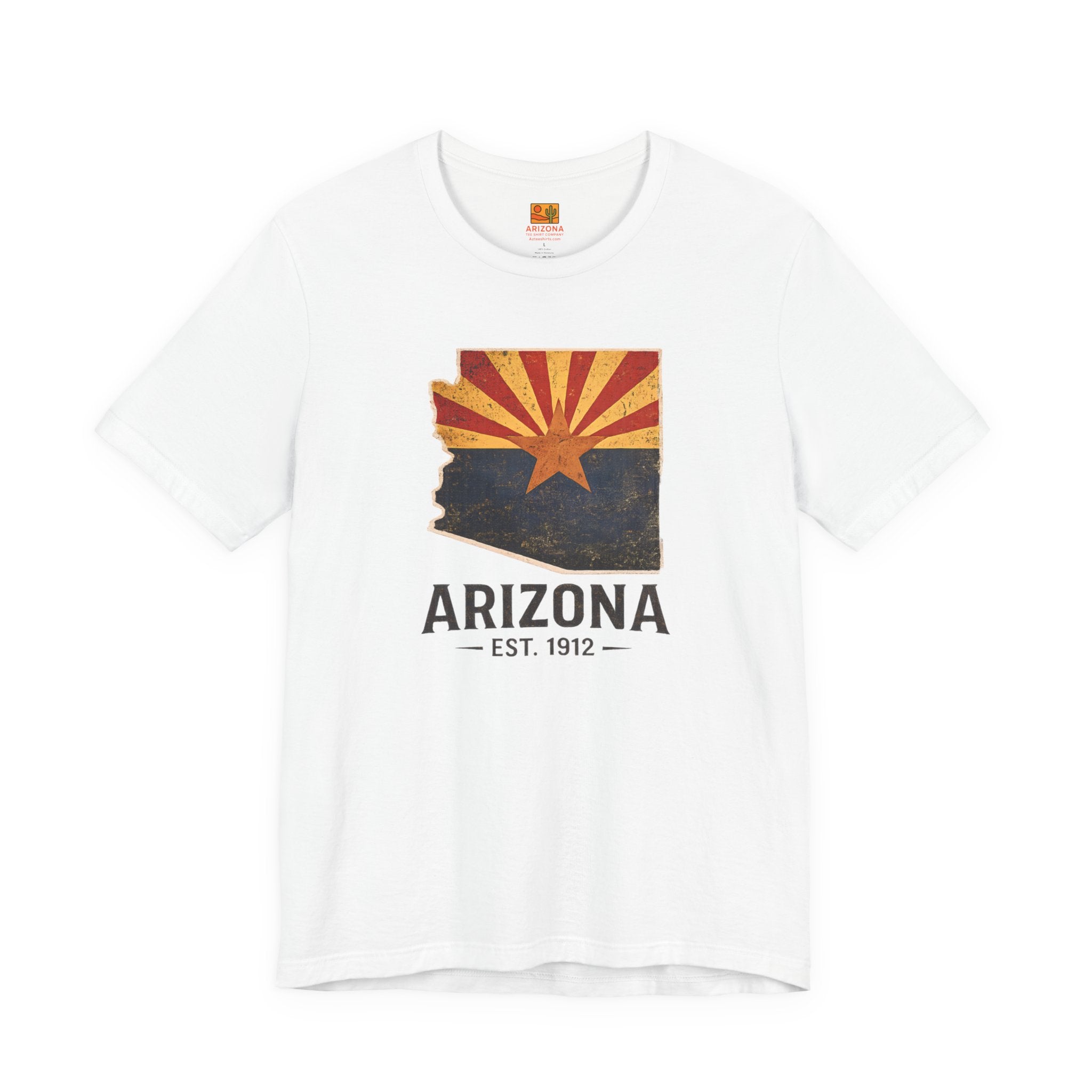 Arizona State Flag T-Shirt – Vintage 'Arizona EST. 1912' Graphic Tee — lifestyle view