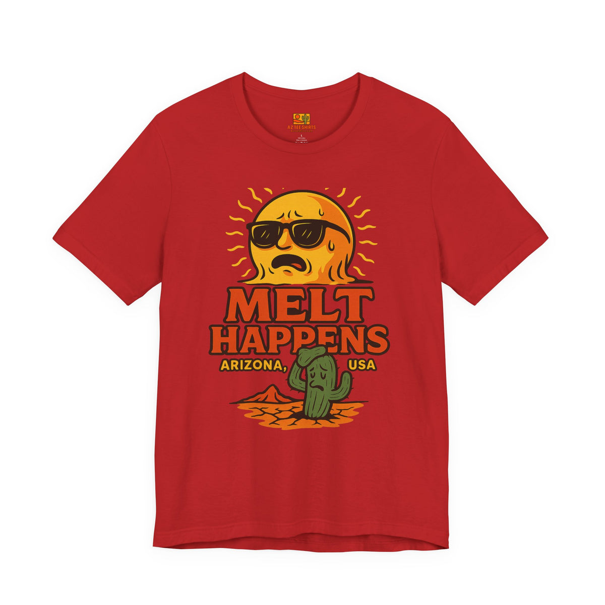 Melt Happens T‑Shirt — Funny Ice Cream / Summer Tee — side view 2