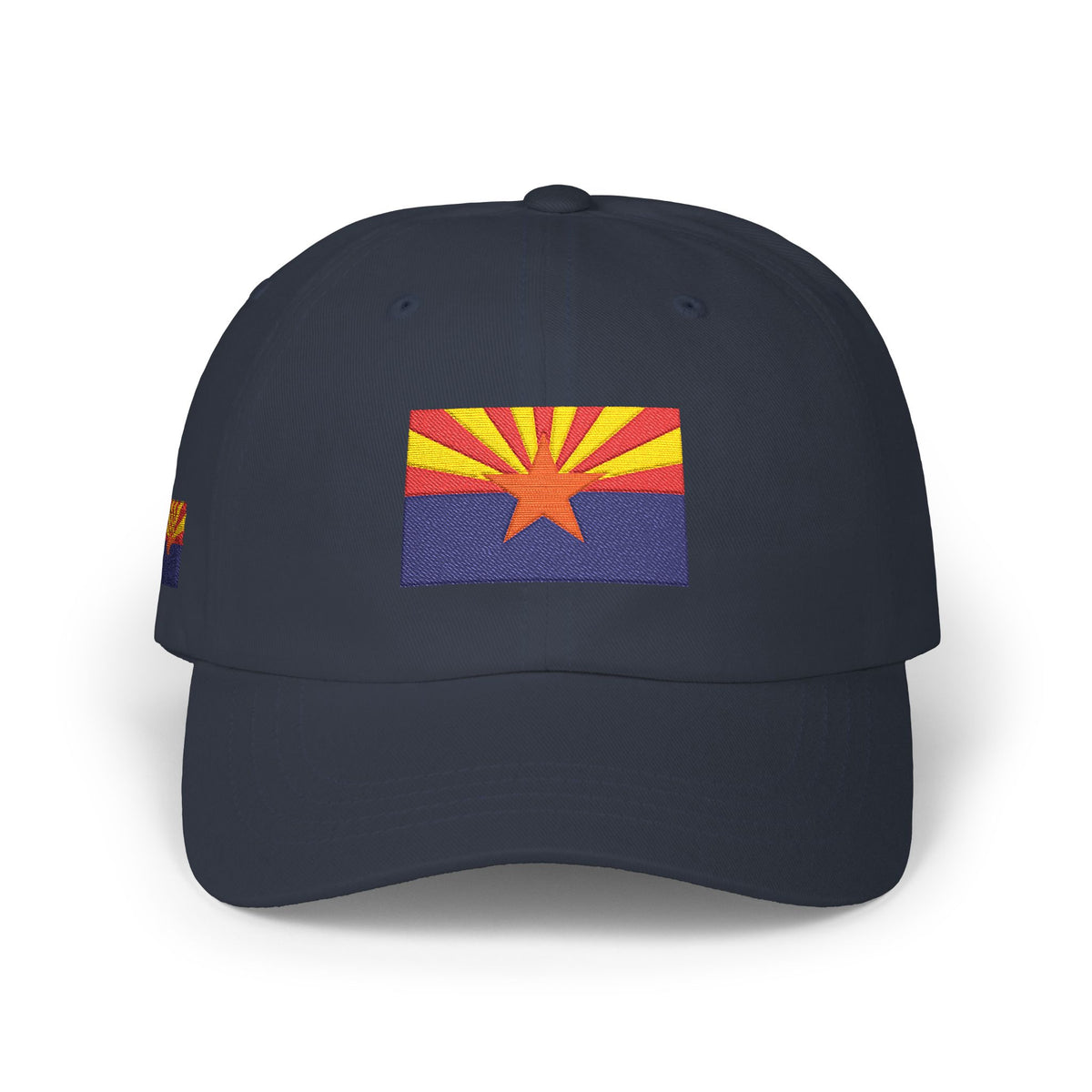 Arizona flag embroidered dad cap - Navy, front view
