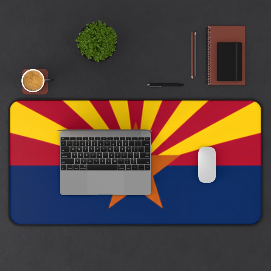 Arizona Flag Desk Mat — State Pride Mouse Pad for Office & Home — lifestyle view 2