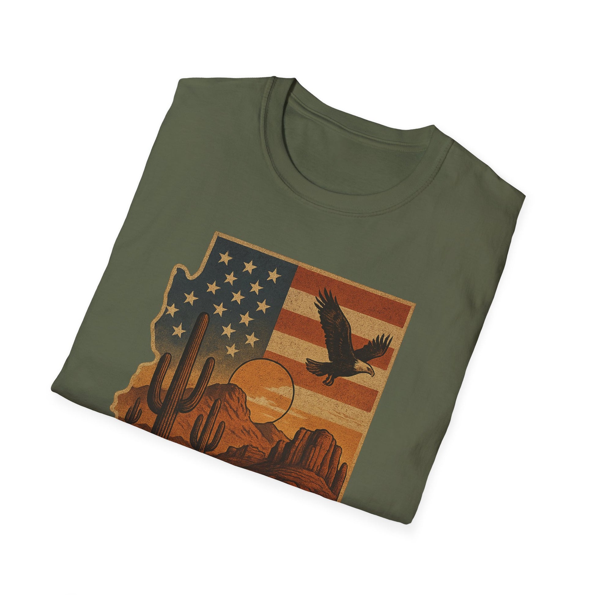 Arizona Desert Vibes Unisex T-Shirt, Casual Outfit, Souvenir Tee, Gift for Travelers, Southwestern Style, Arizona Pride