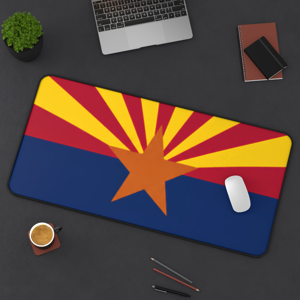 Arizona Flag Desk Mat — State Pride Mouse Pad for Office & Home — alternate view 2