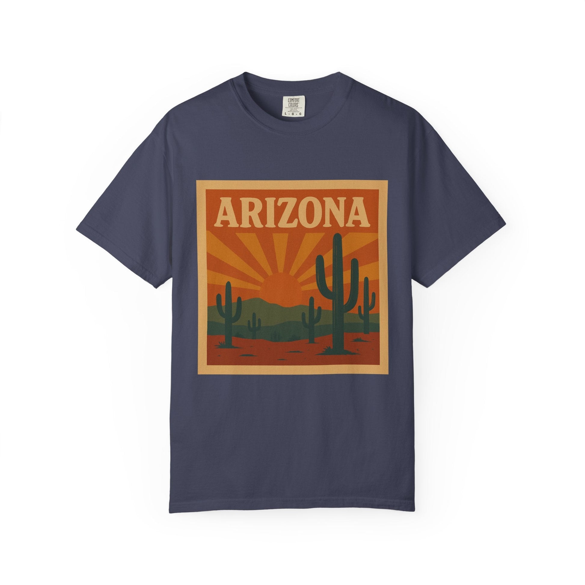 Arizona Sunset Unisex Garment-Dyed T-Shirt Printify