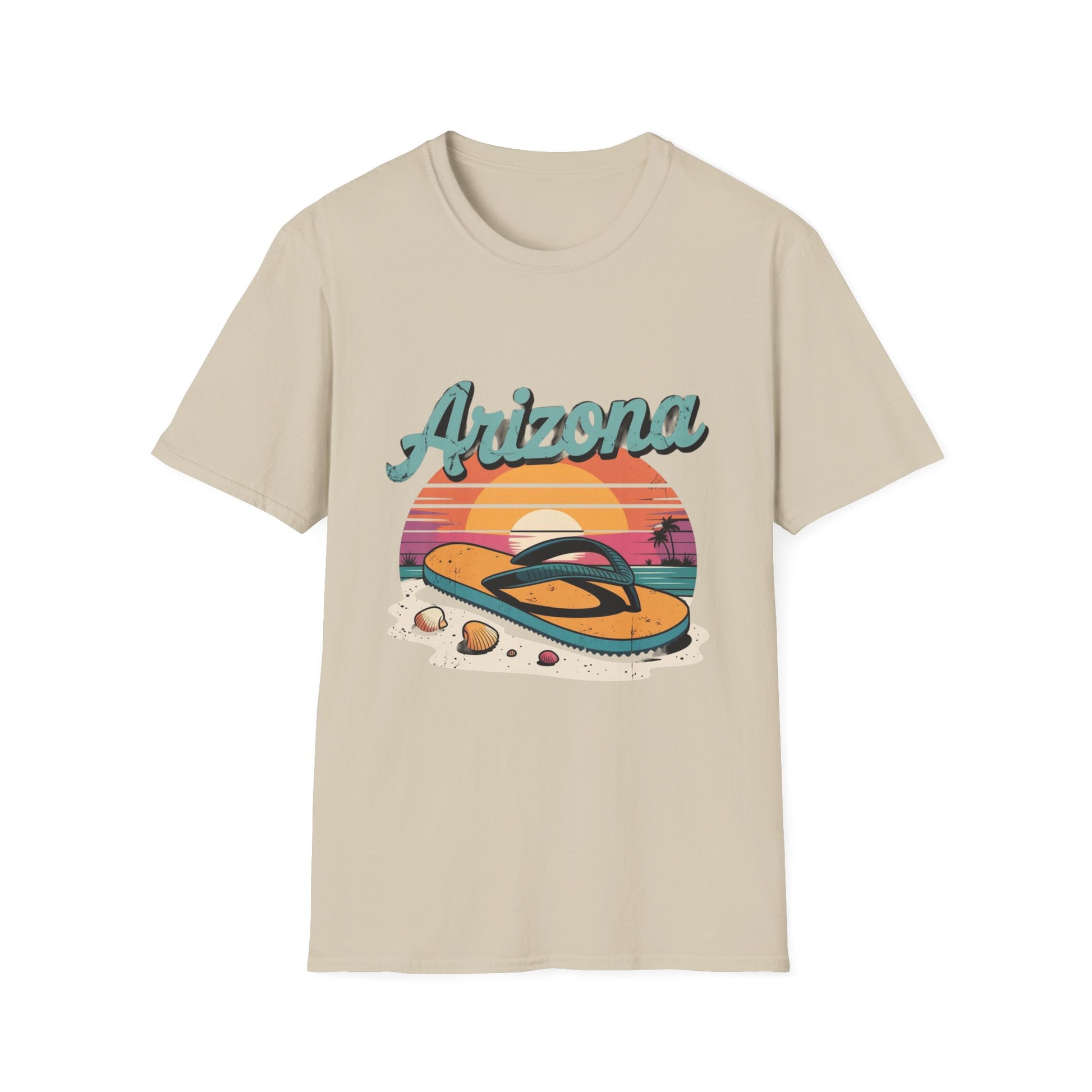 Arizona Retro Sunset T-Shirt, Vacation Shirt, Travel Tee, Summer Apparel, Beachwear, Gift for Adventure Lovers