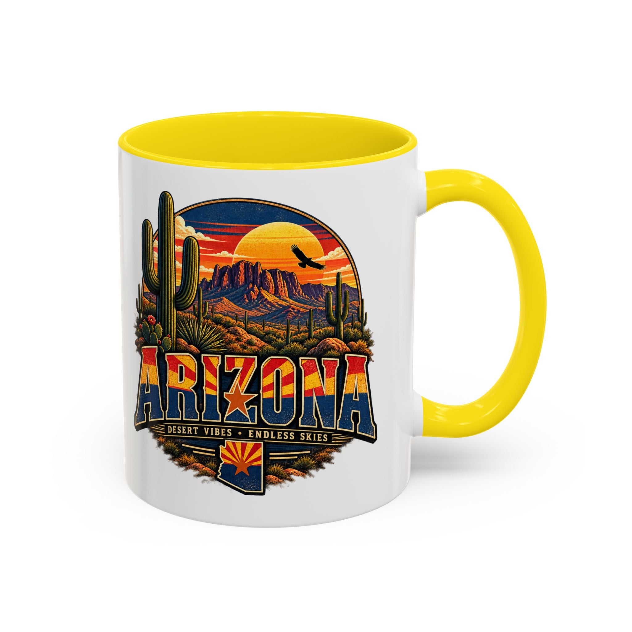 Arizona Coffee Mug – Desert Vibes Scenic Souvenir (11/15oz) — detail view