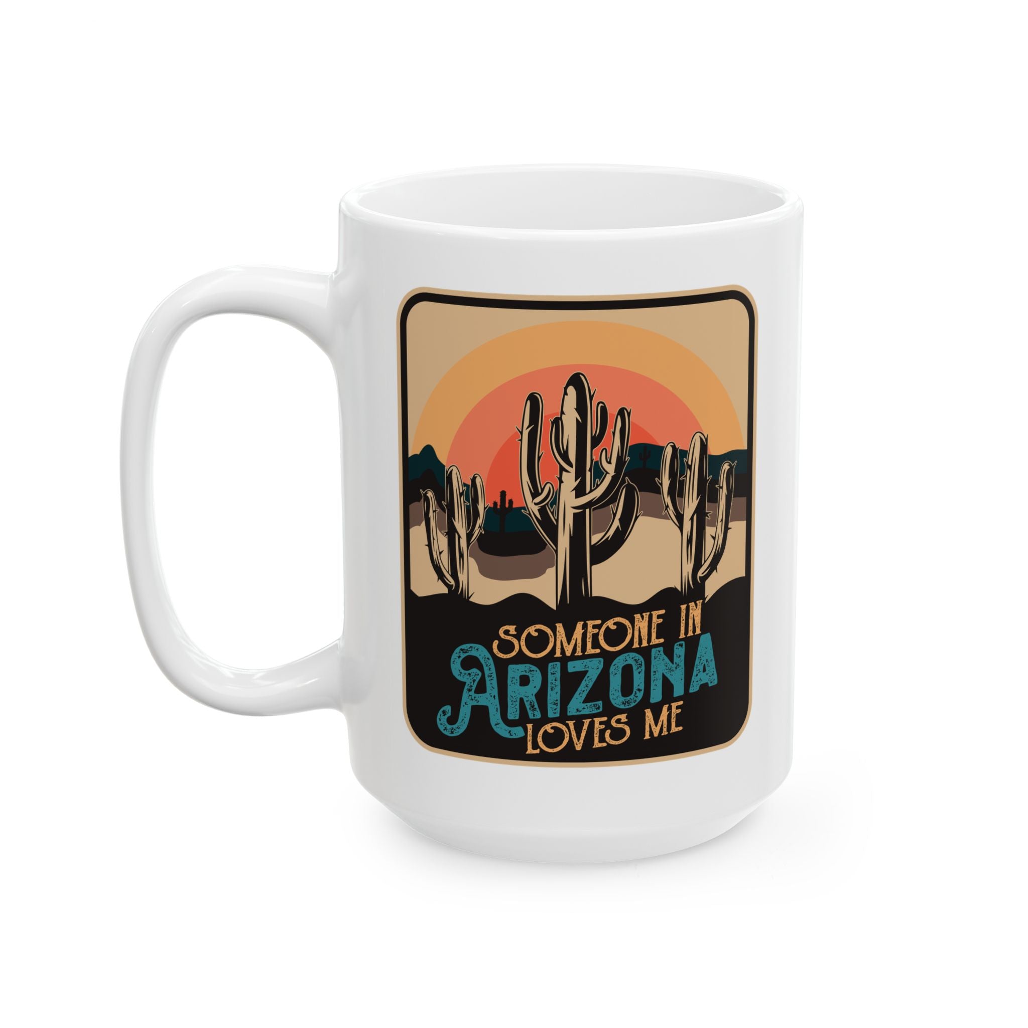 Retro Desert Landscape Ceramic Mug