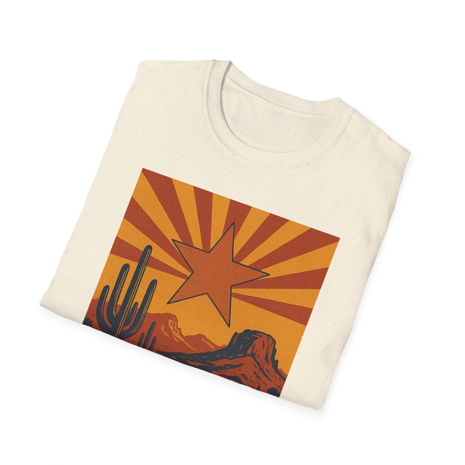 Arizona Spirit Unisex Softstyle T-Shirt - Retro Desert Design Printify