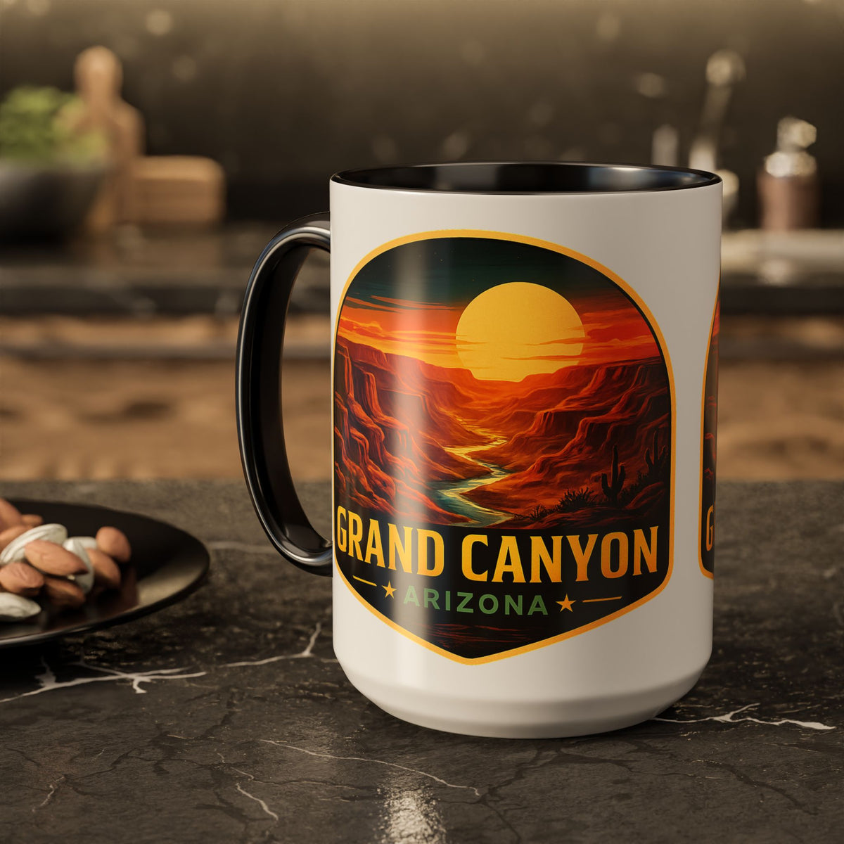 Grand Canyon Sunset Mug — Arizona Travel Coffee Cup (11oz/15oz) — alternate view
