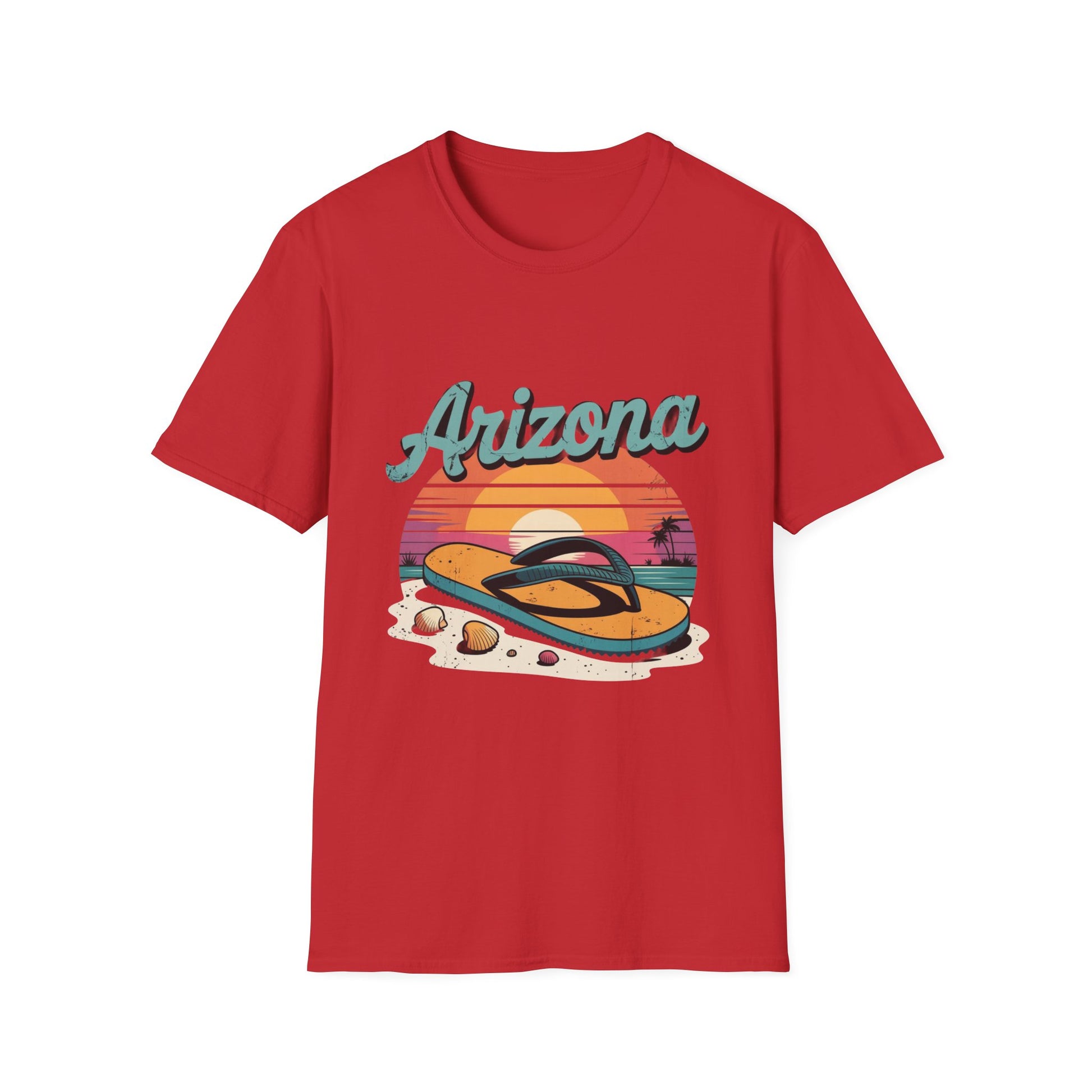 Arizona Retro Sunset T-Shirt, Vacation Shirt, Travel Tee, Summer Apparel, Beachwear, Gift for Adventure Lovers