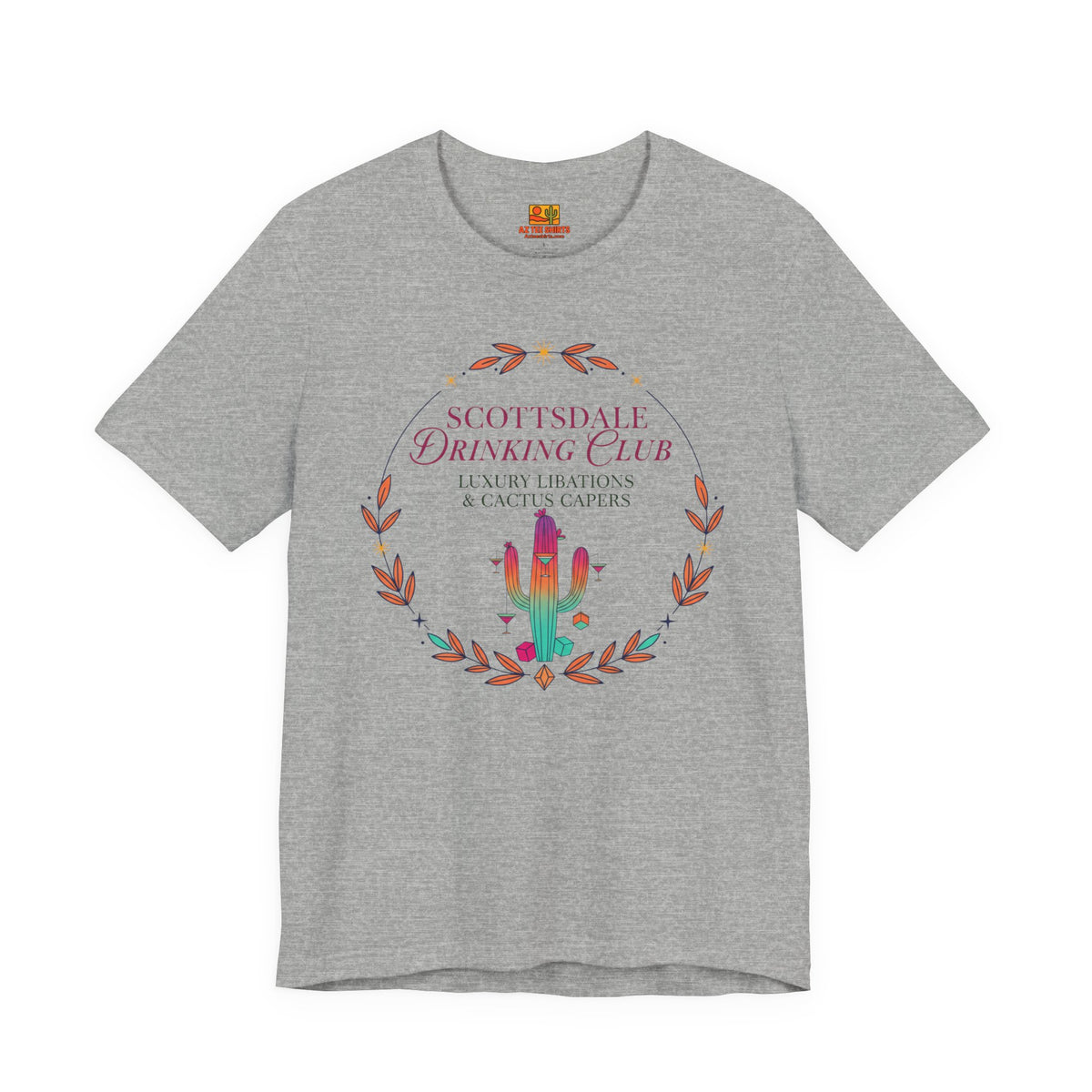 Scottsdale Drinking Club Tee — Cactus & Cocktail Graphic T-Shirt