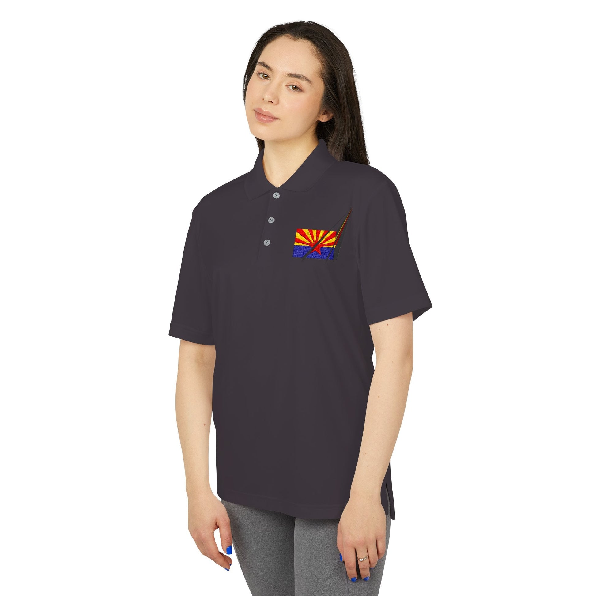 Arizona Flag Performance Polo for Active Lifestyle Printify