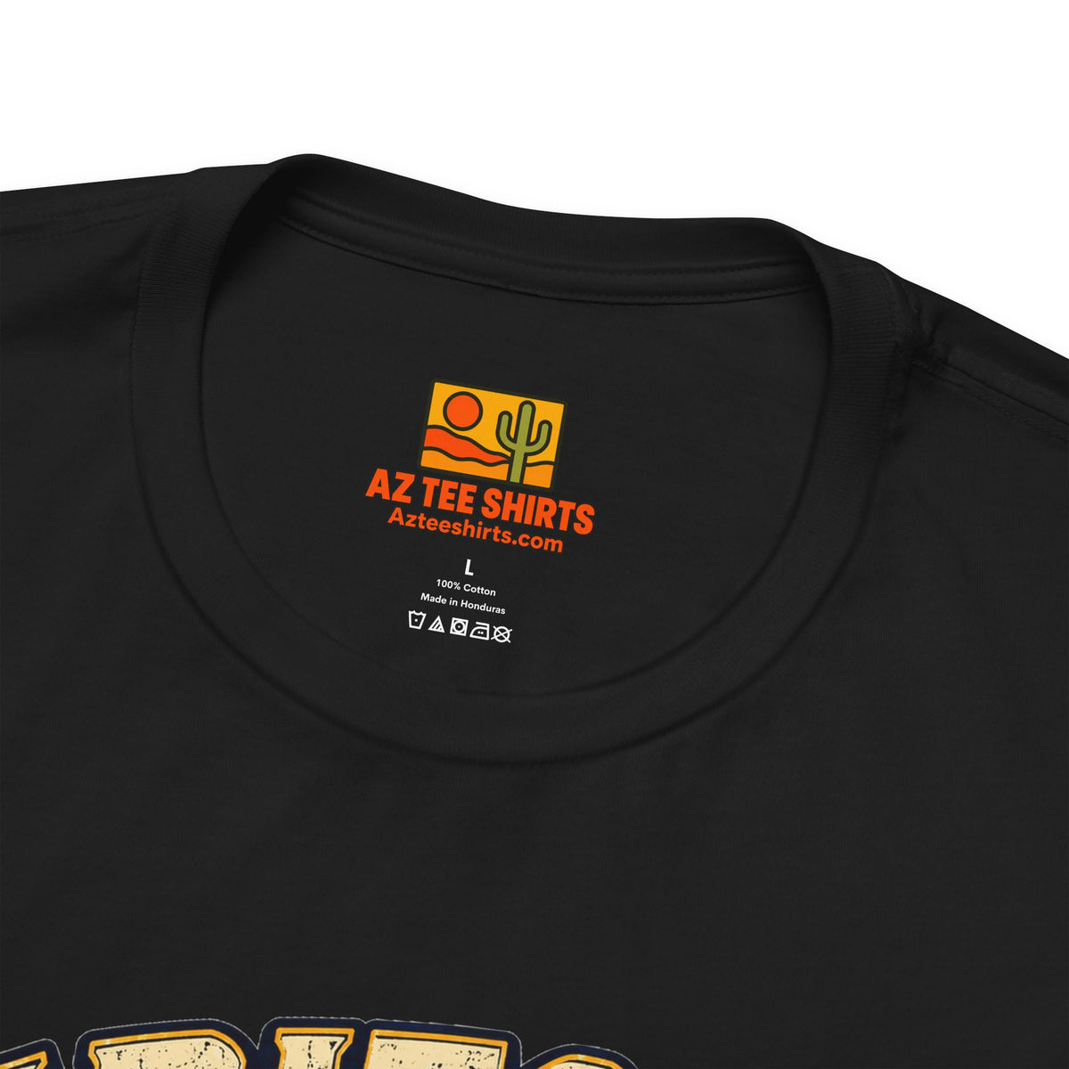 AZ Tee Shirts soft printed neck tag, tagless comfort