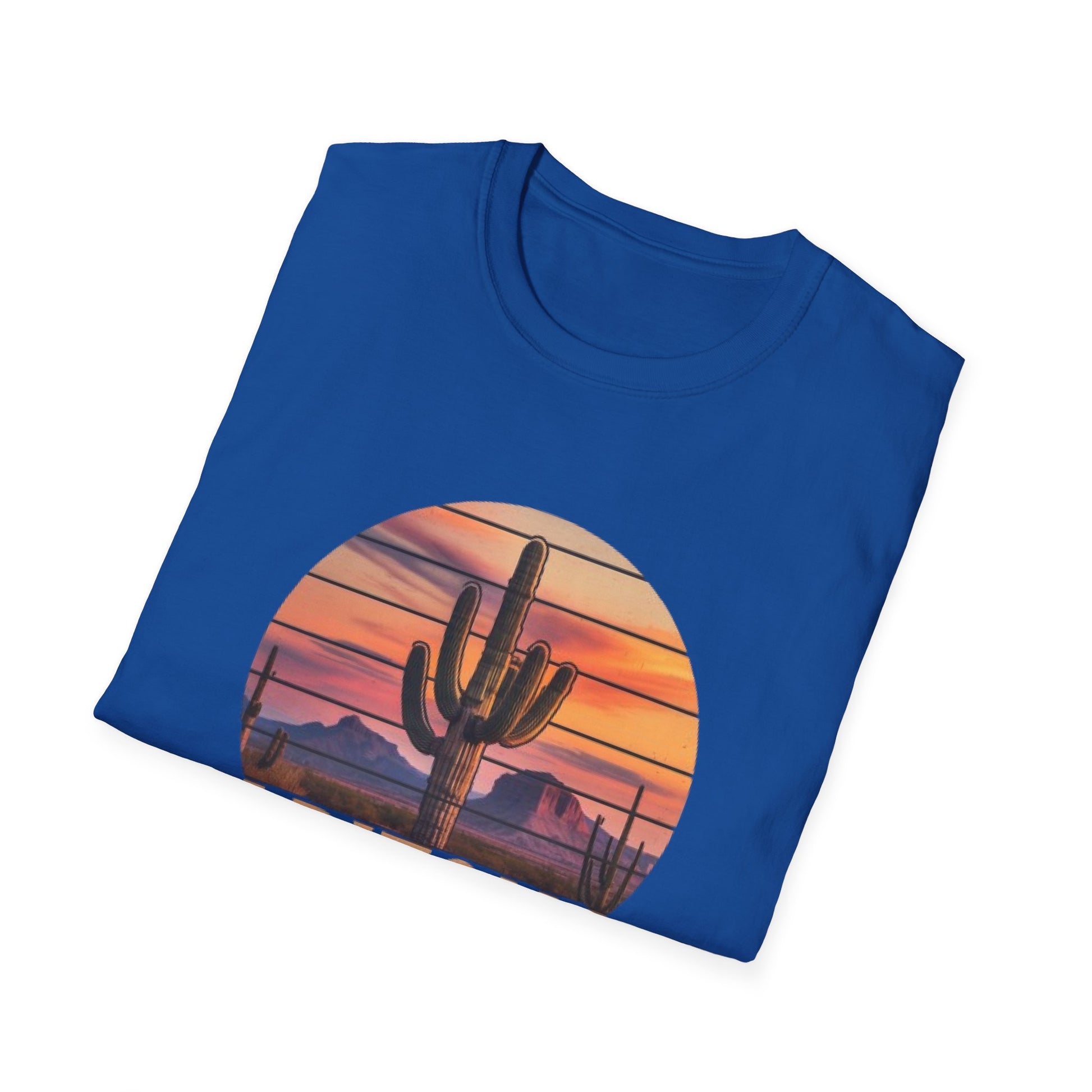 Arizona Desert Vibes Unisex Softstyle T-Shirt | Casual Wear, Gift for Travel Lovers, Summer Outfit, Adventure Tee, Nature Apparel