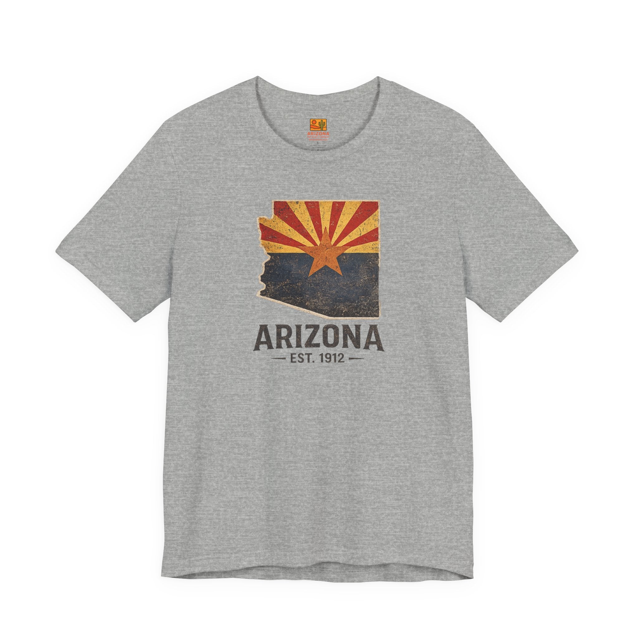 Arizona State Flag T-Shirt – Vintage 'Arizona EST. 1912' Graphic Tee — side view