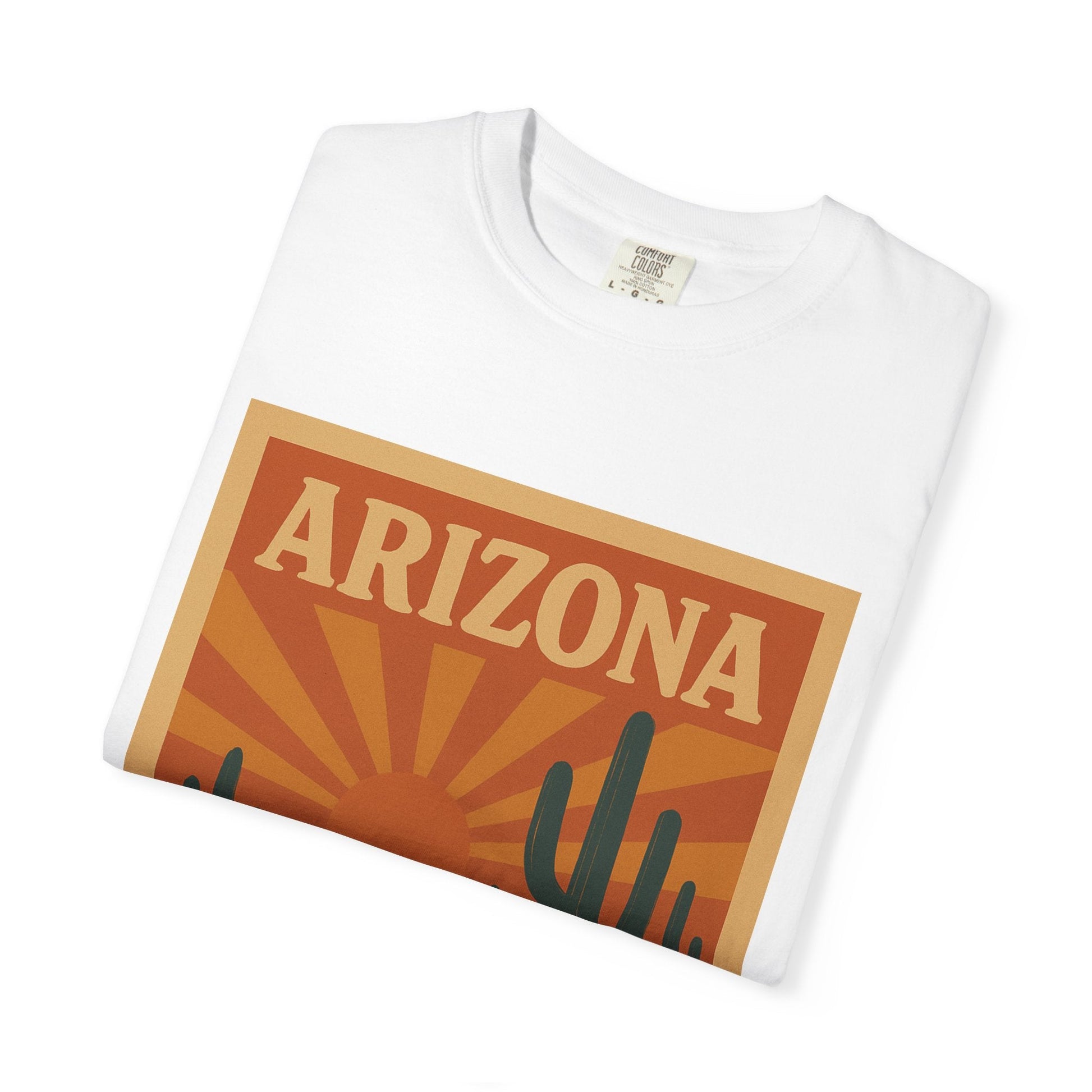 Arizona Sunset Unisex Garment-Dyed T-Shirt Printify