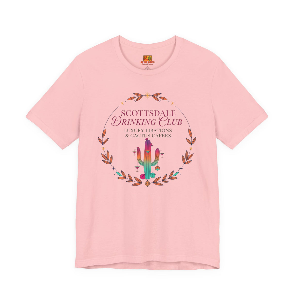 Scottsdale Drinking Club Tee — Cactus & Cocktail Graphic T-Shirt