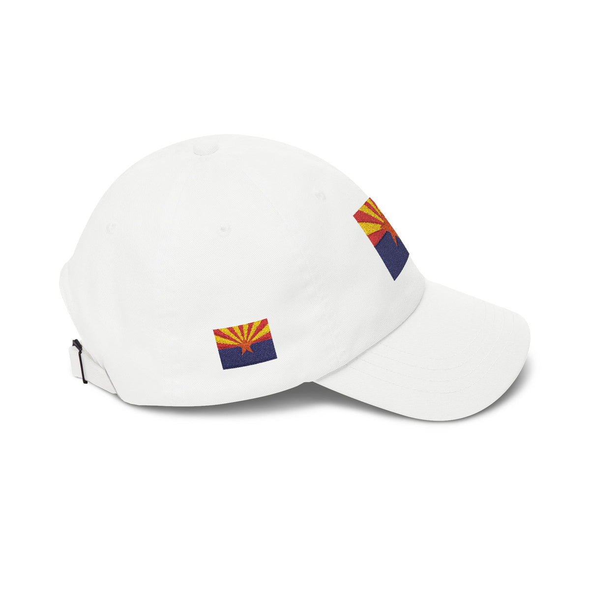Arizona flag dad cap - White, side view