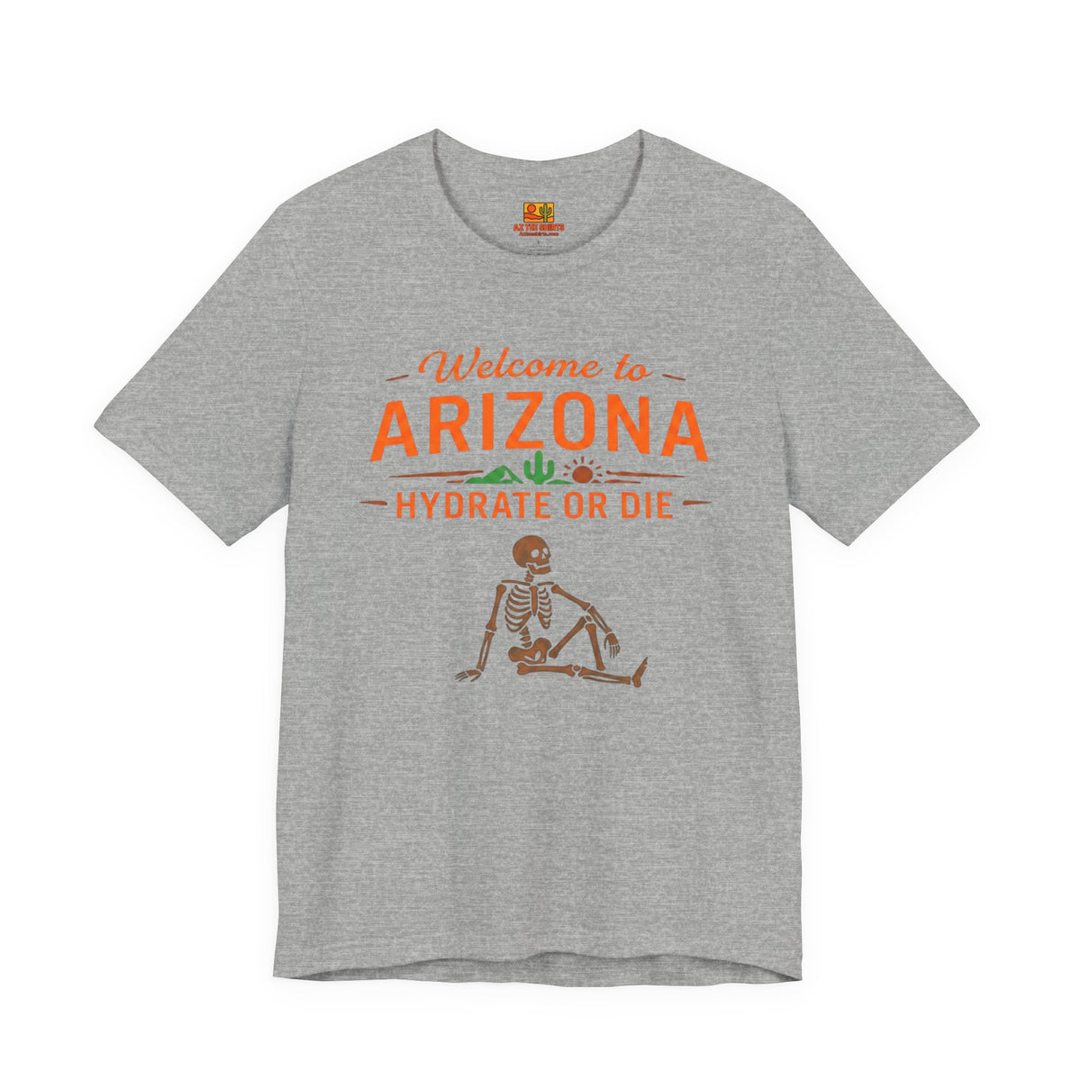Desert Spirit 'Hydrate or Die' Tee - Soft, Durable Adventure Wear — alternate view