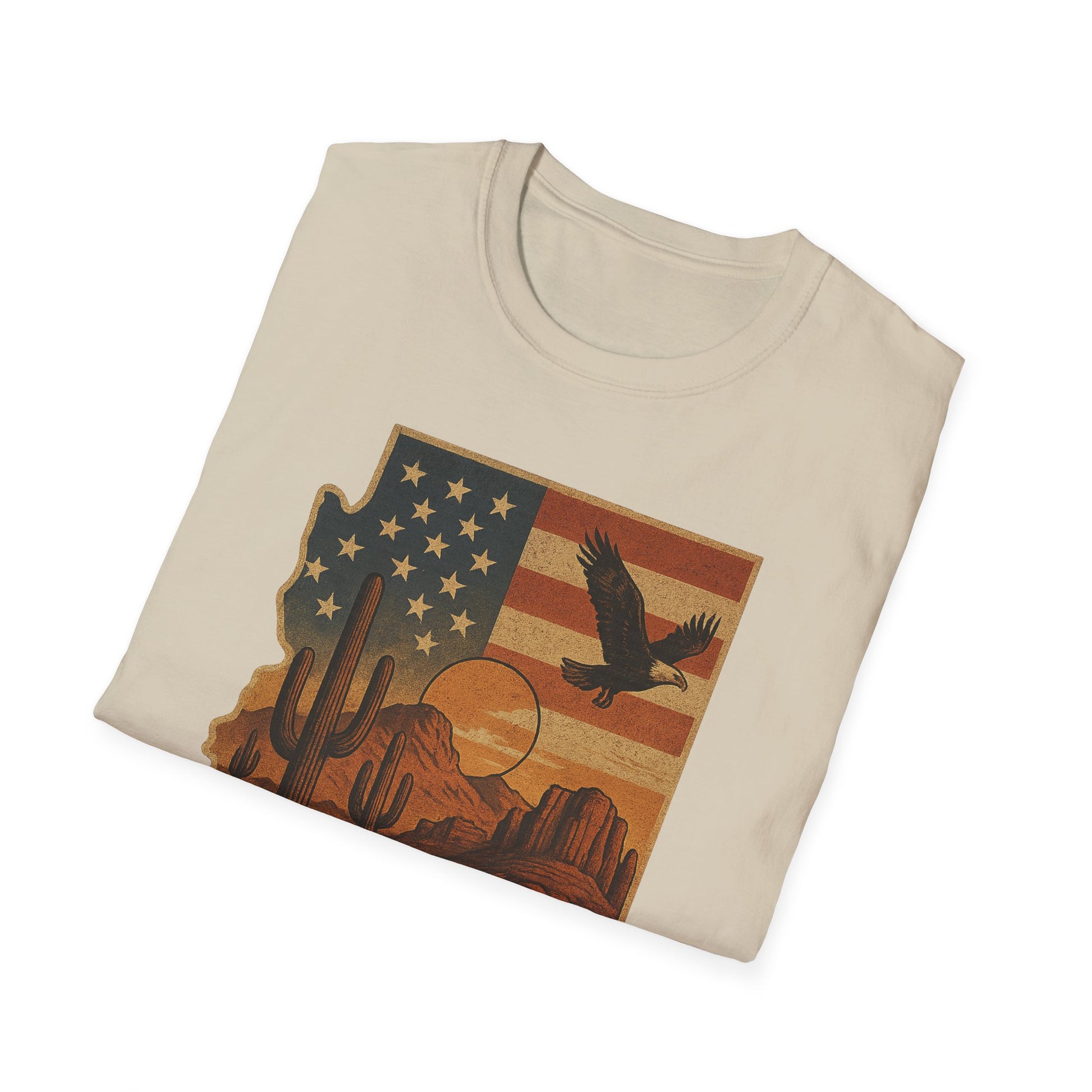 Arizona Desert Vibes Unisex T-Shirt, Casual Outfit, Souvenir Tee, Gift for Travelers, Southwestern Style, Arizona Pride