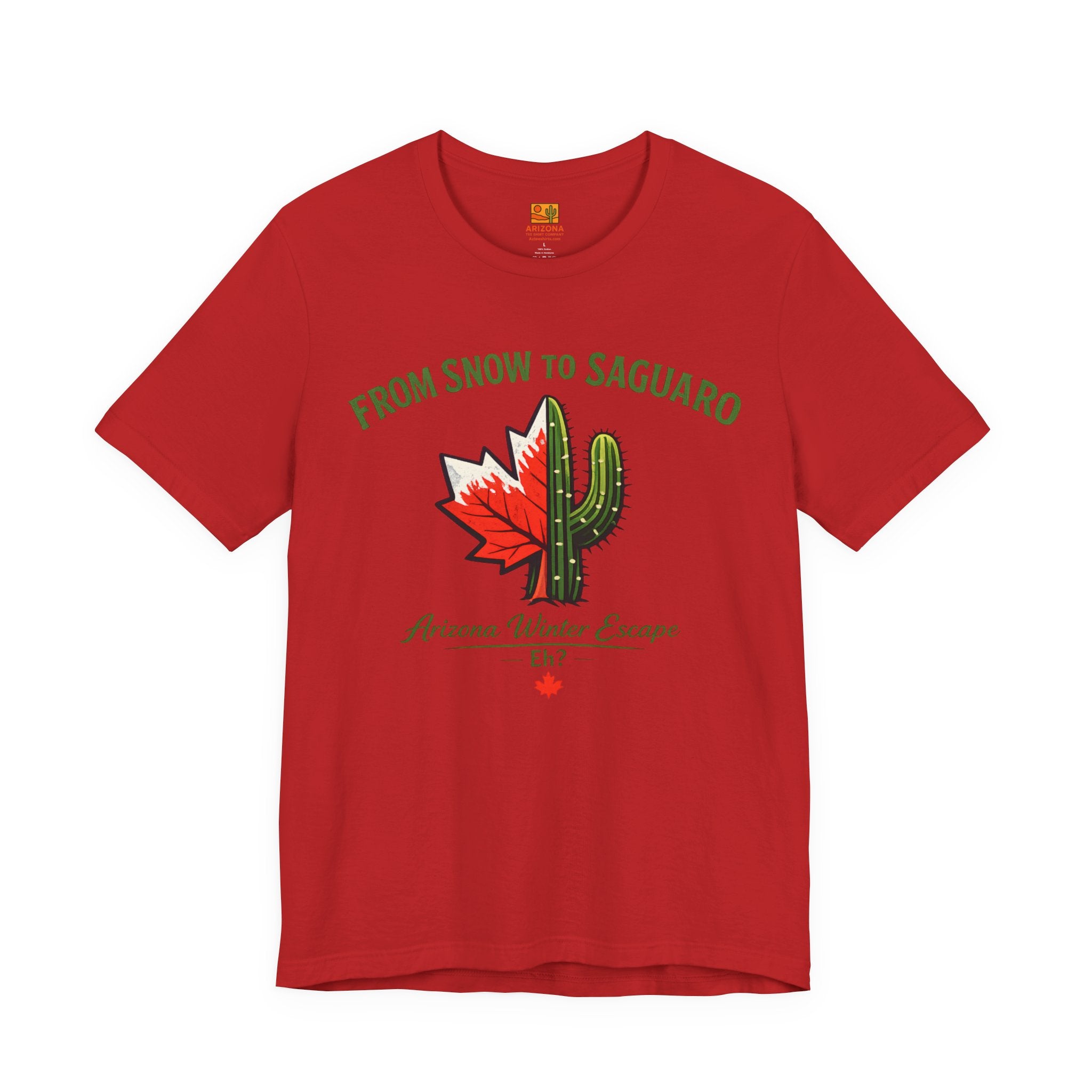 Arizona Winter Escape Tee — "From Snow to Saguaro" — alternate view