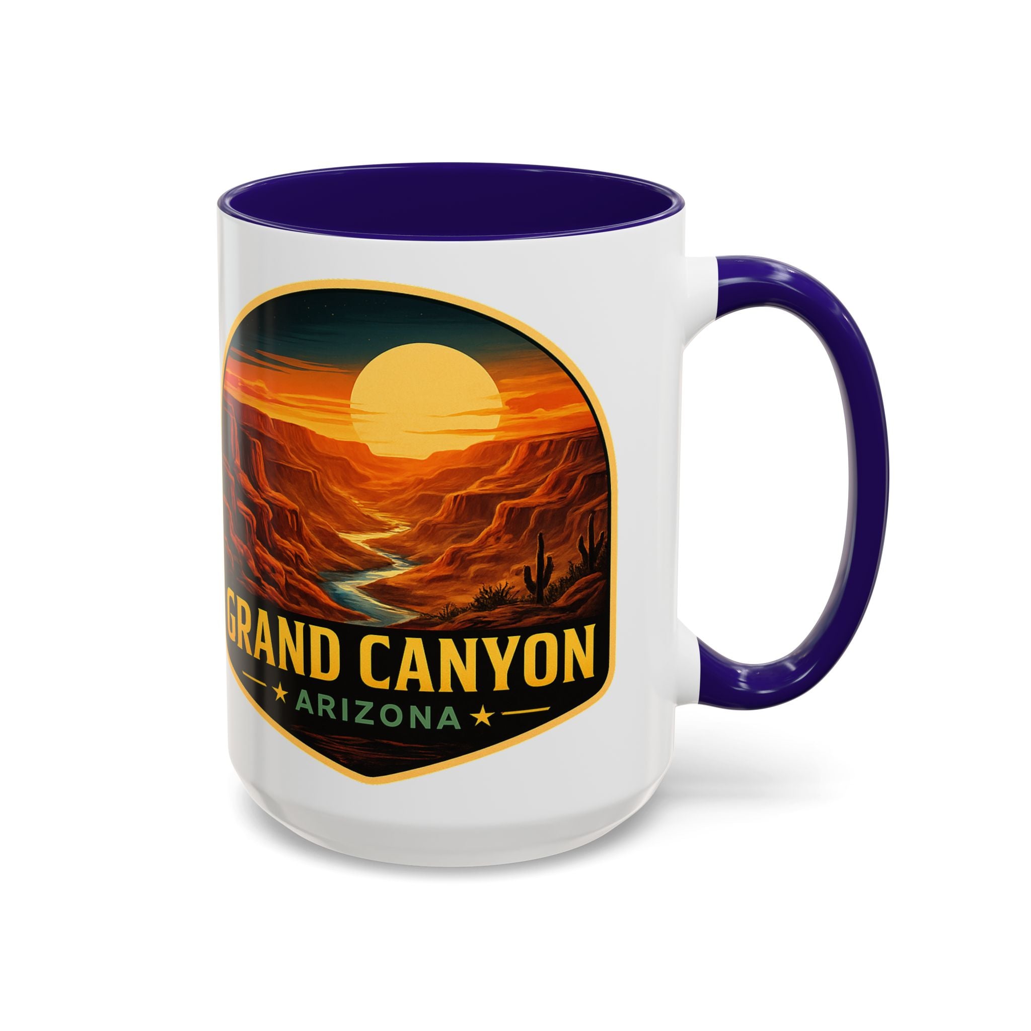 Grand Canyon Sunset Mug — Arizona Travel Coffee Cup — side view