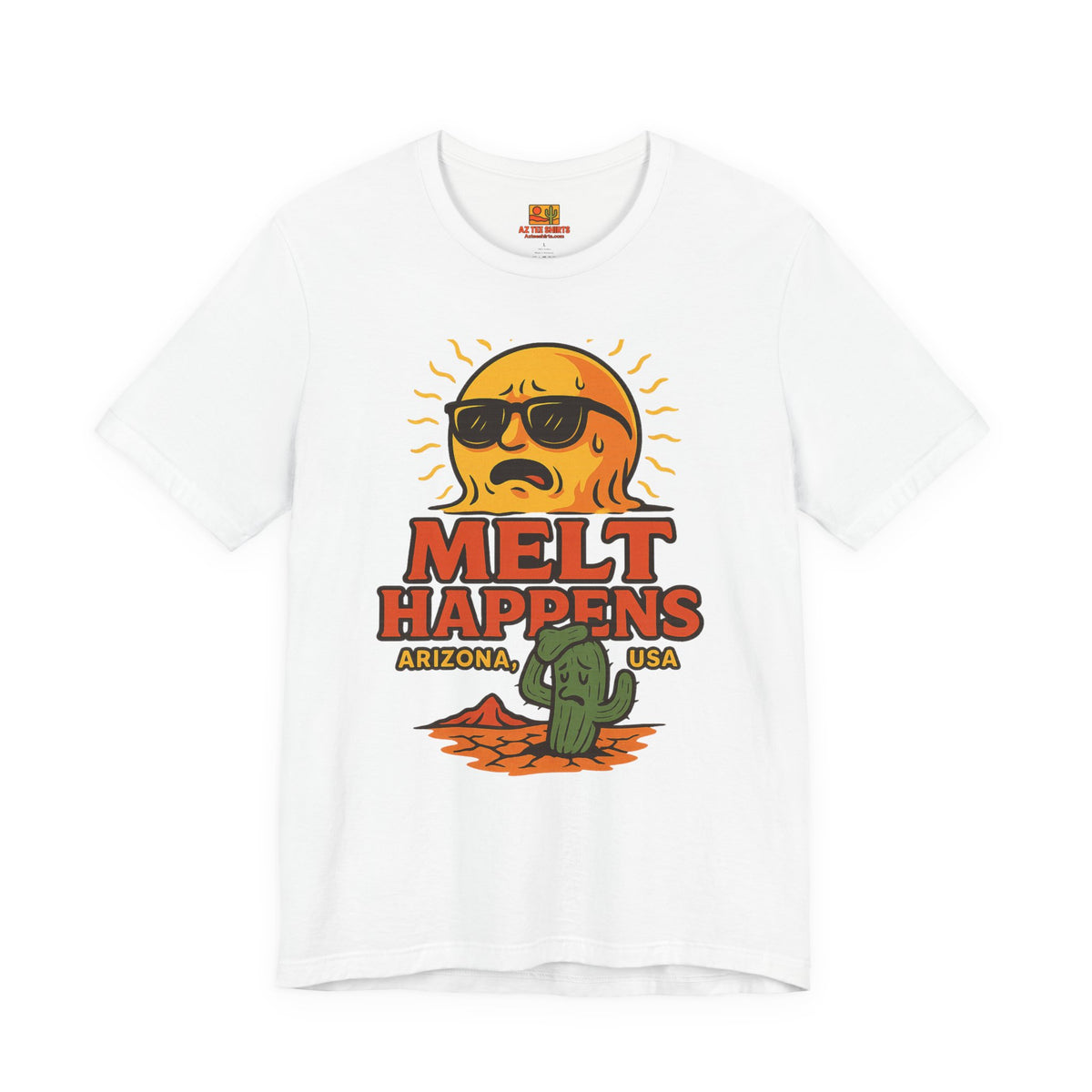 Melt Happens T‑Shirt — Funny Ice Cream / Summer Tee — back view