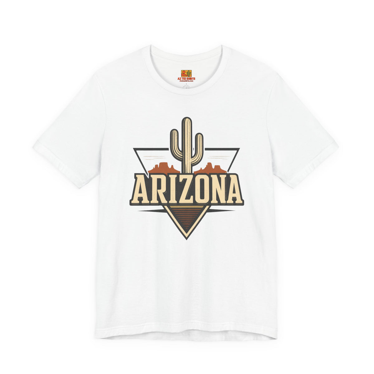 Arizona Saguaro Desert Mesa T-Shirt in white