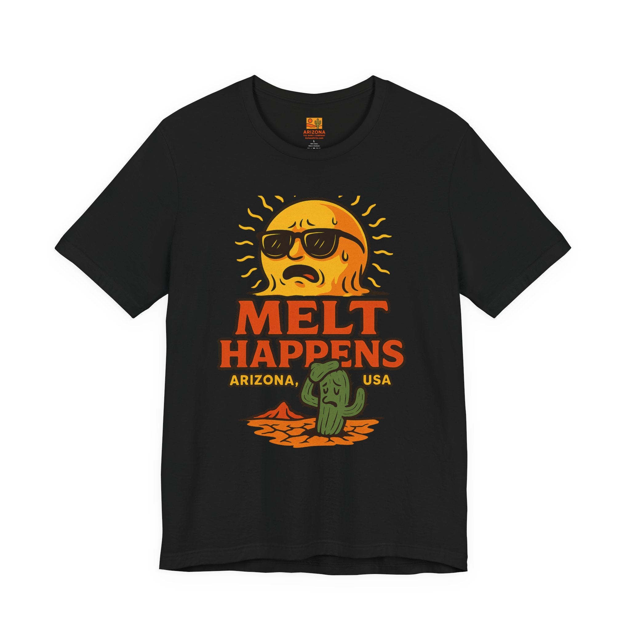 Melt Happens T‑Shirt — Funny Ice Cream / Summer Tee — front view 2