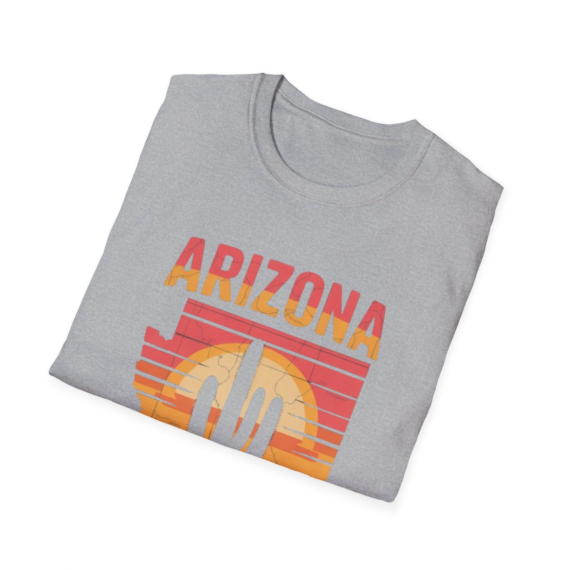 Arizona Desert Vibes T-Shirt, Unisex Softstyle Tee, Southwest Graphic Shirt, Perfect for Travel, Casual Wear, Gifts
