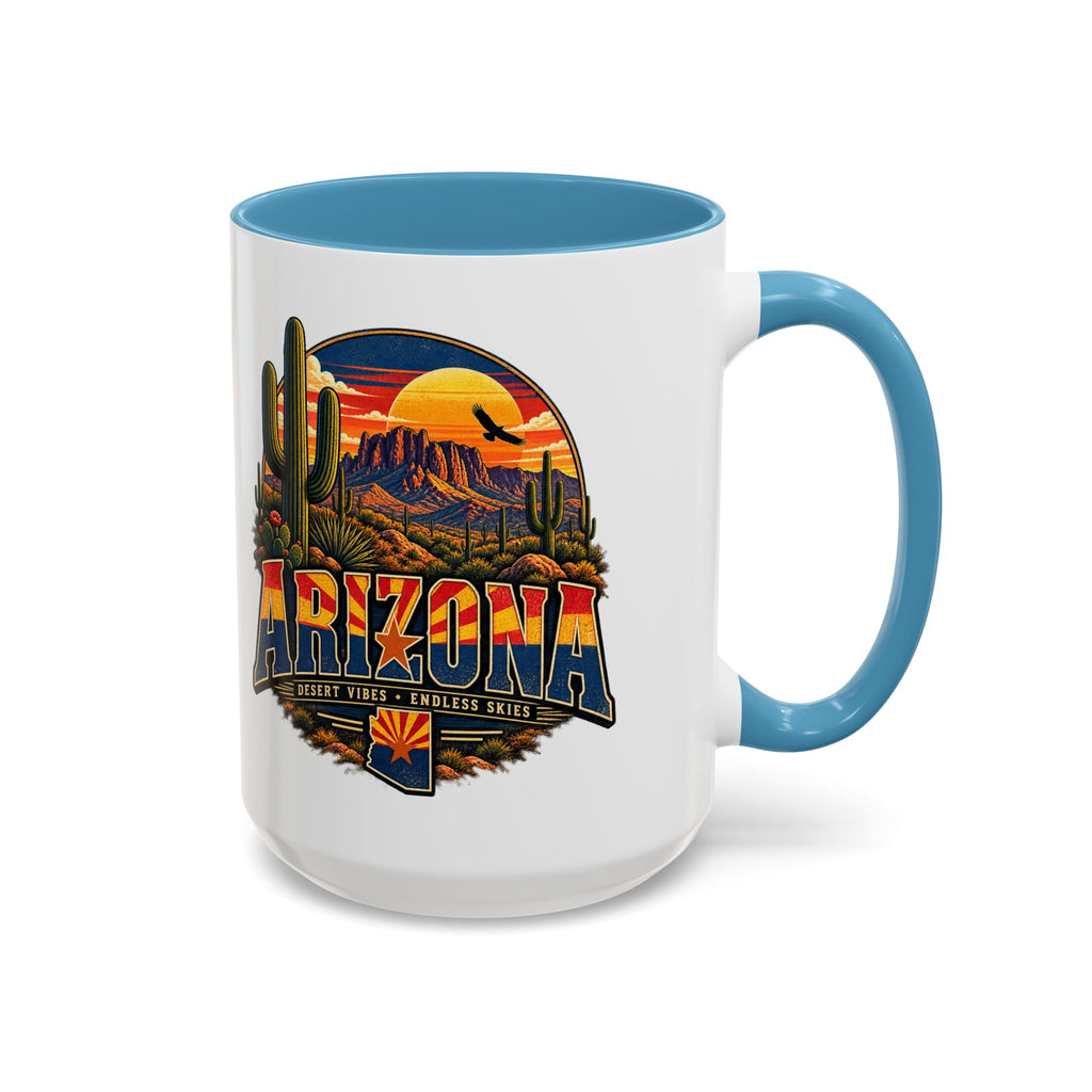 Arizona Coffee Mug – Desert Vibes Scenic Souvenir (11/15oz) — front view 3