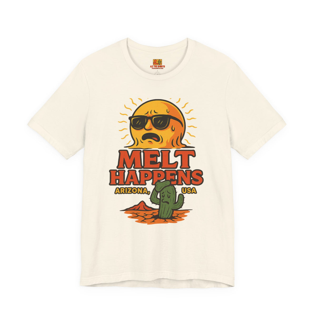 Melt Happens T‑Shirt — Funny Ice Cream / Summer Tee — detail view 2
