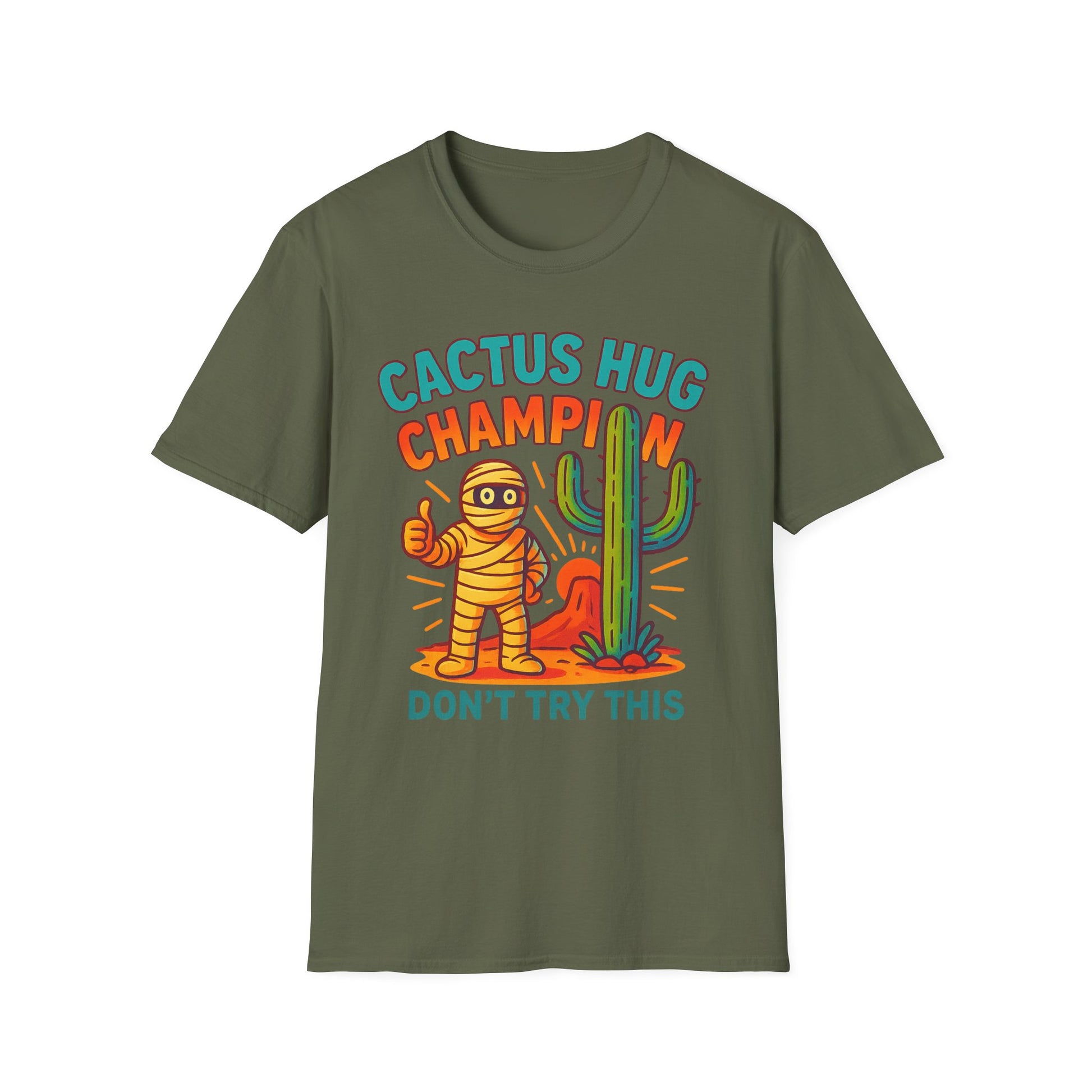 Arizona Cactus Unisex T-Shirt - Never hug a Cactus Funny Design